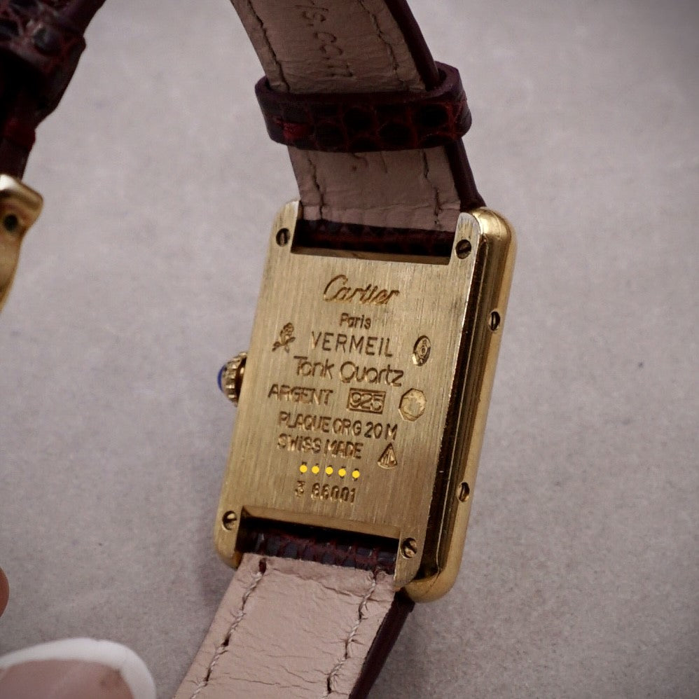 CARTIER TANK MUST LADY CHAMPAGNE