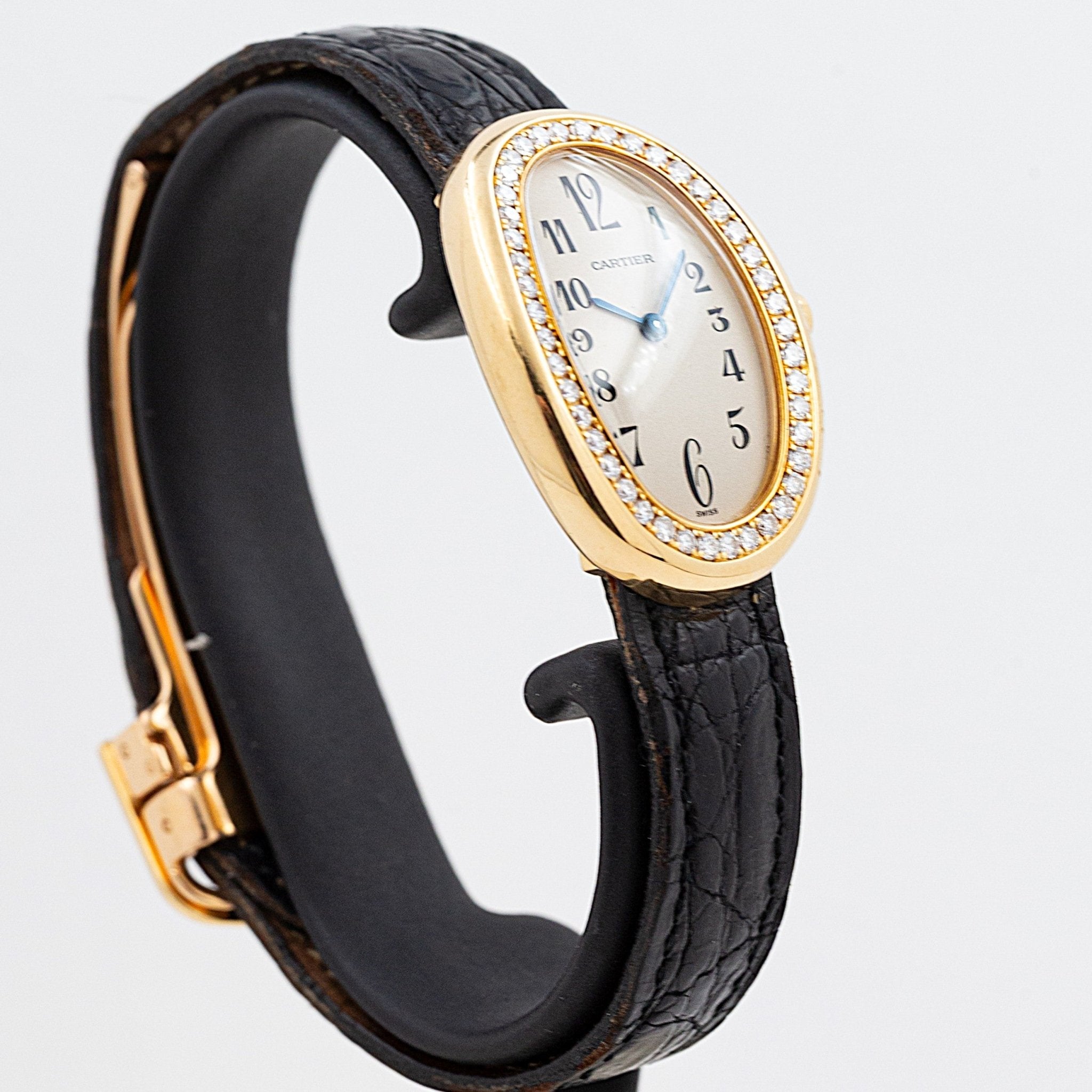 CARTIER BAIGNOIRE CLASSIQUE CHIFFRES ARABES - montre vintage - Contre - Temps Paris