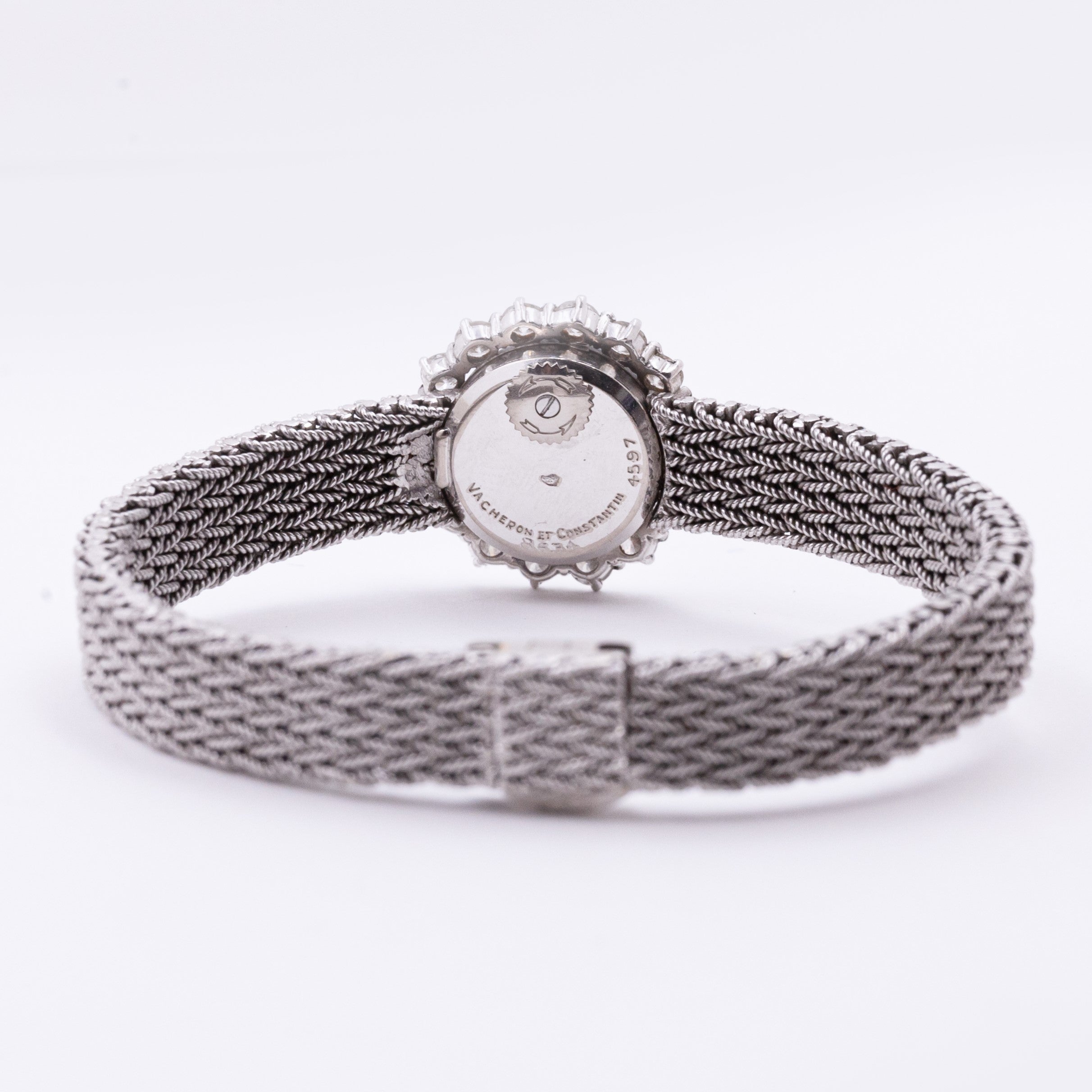 CHAUMET/VACHERON CONSTANTIN WHITE GOLD JEWELRY WATCH