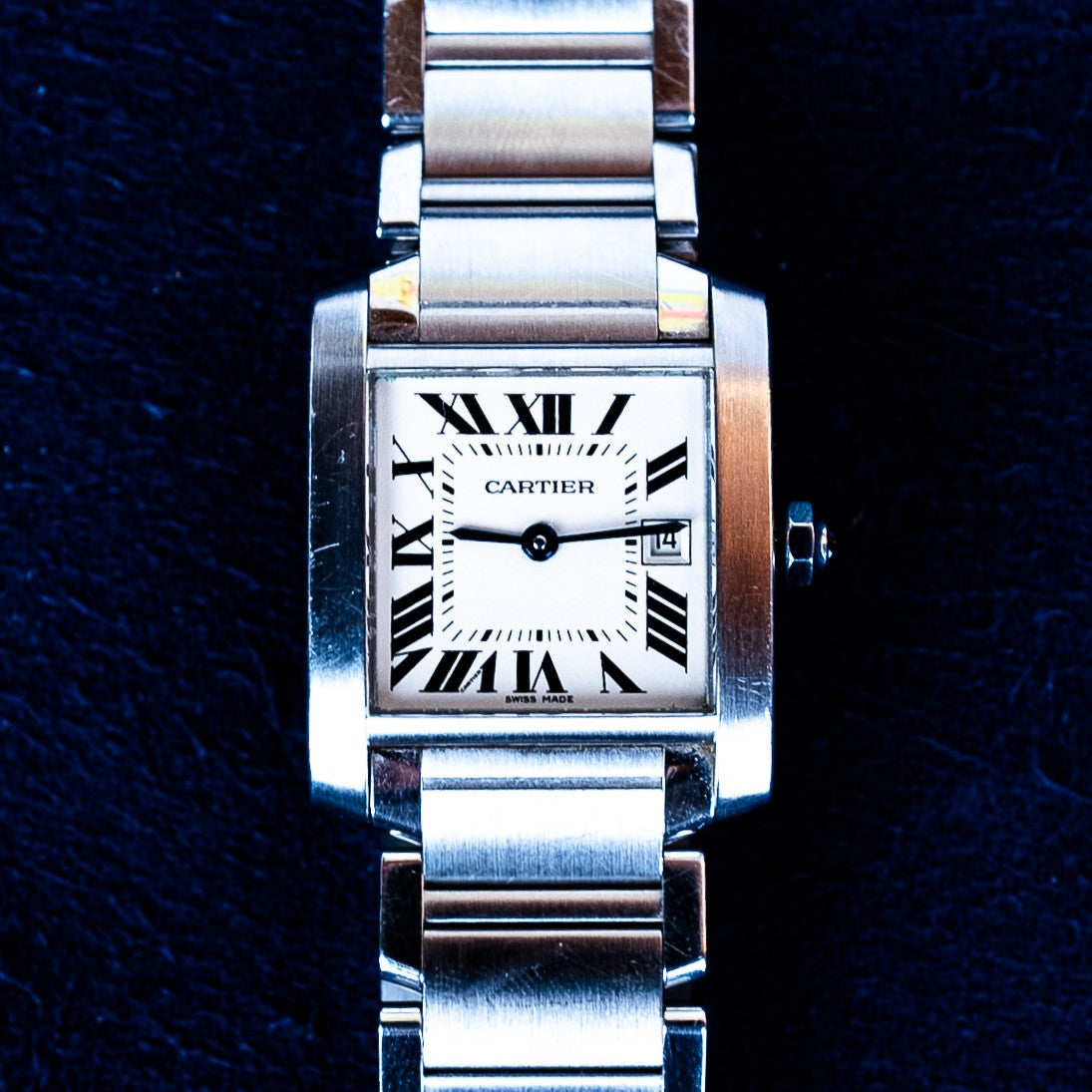 CARTIER TANK FRANCAISE ACIER