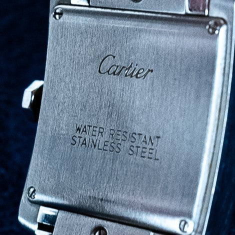 CARTIER TANK FRANCAISE ACIER