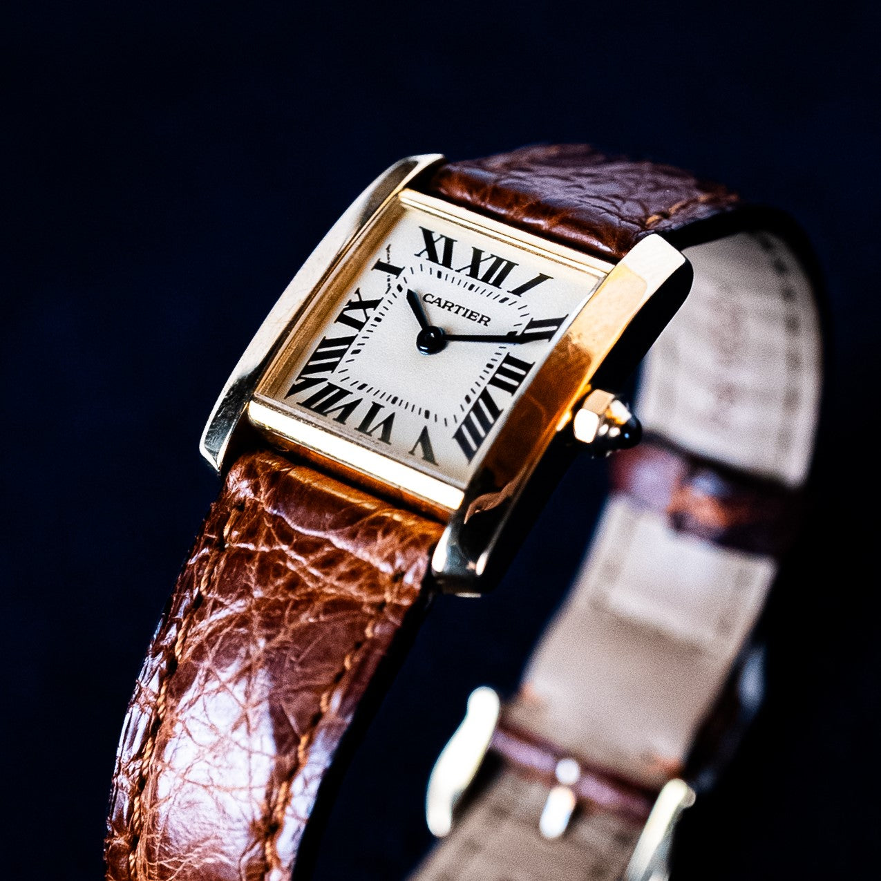 CARTIER TANK FRANCAISE LADY GOLD