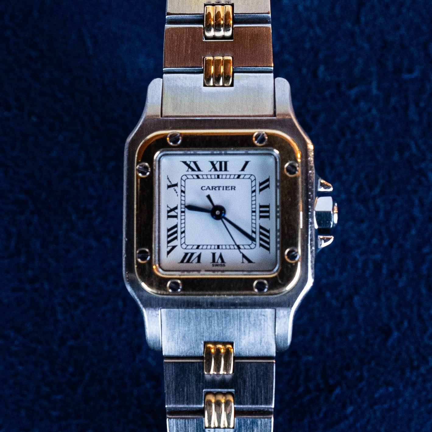 CARTIER SANTOS CARREE OR & ACIER