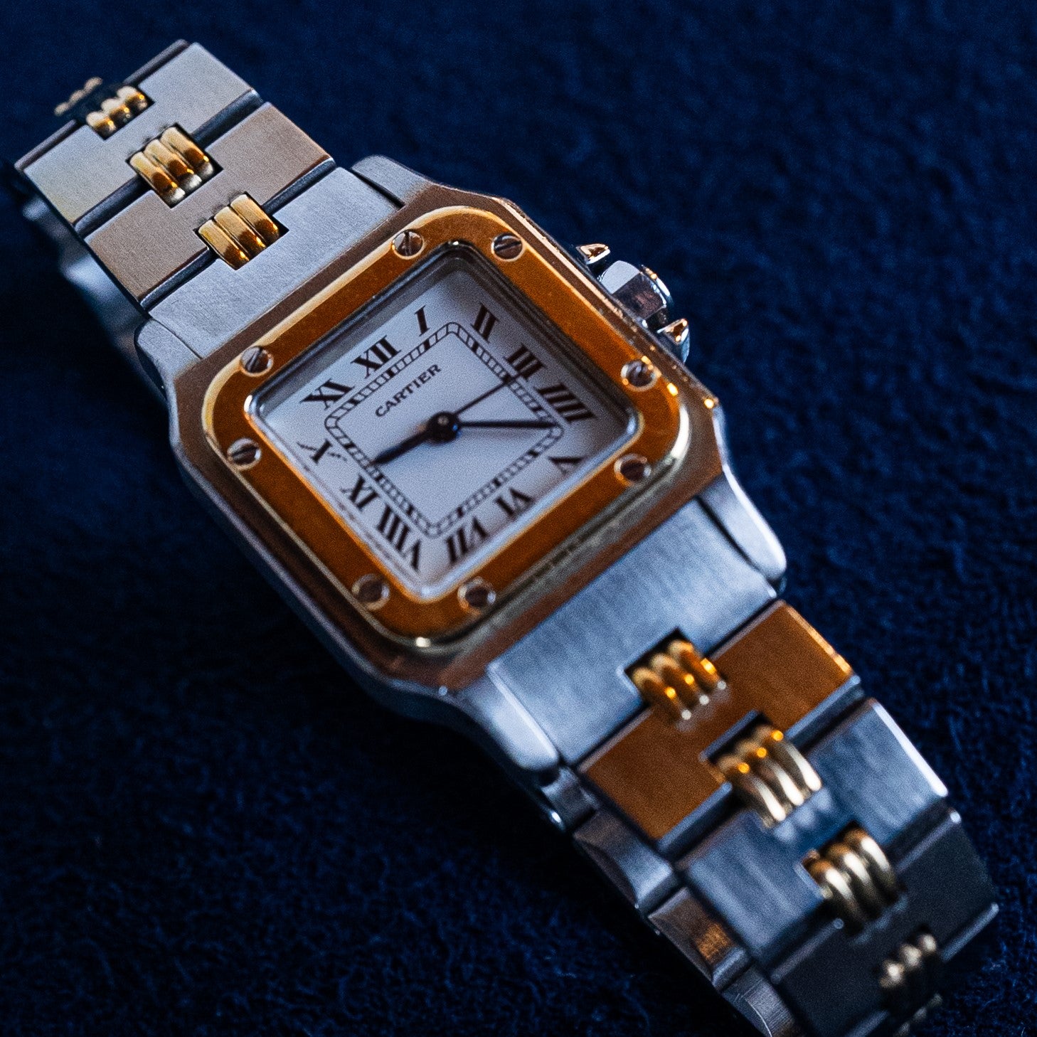 CARTIER SANTOS CARREE OR & ACIER