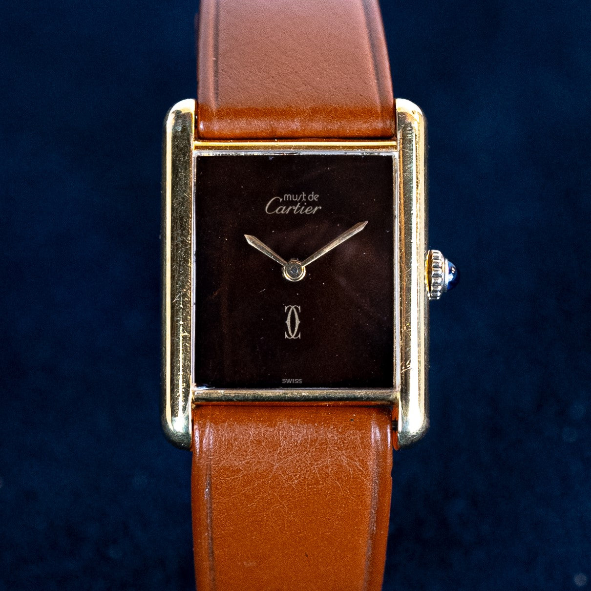 CARTIER TANK MUST MEN BROWN DIAL