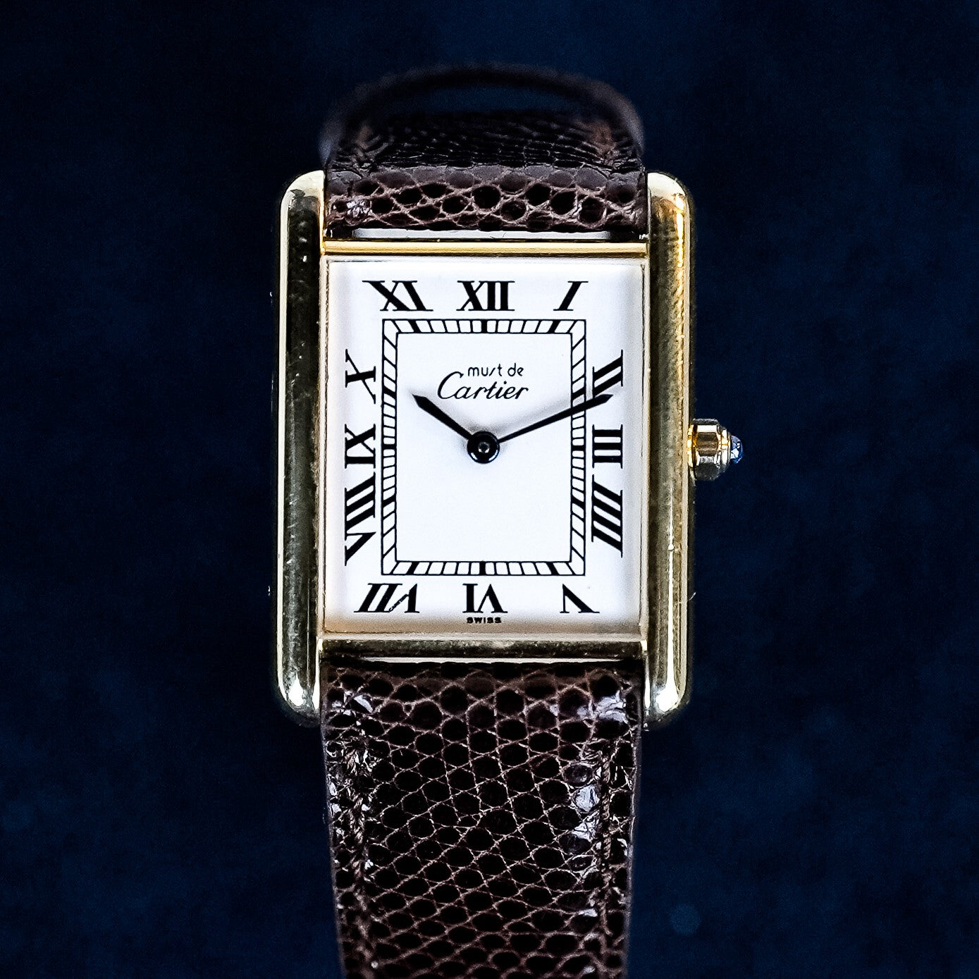 CARTIER TANK MUST HOMME CADRAN BLANC