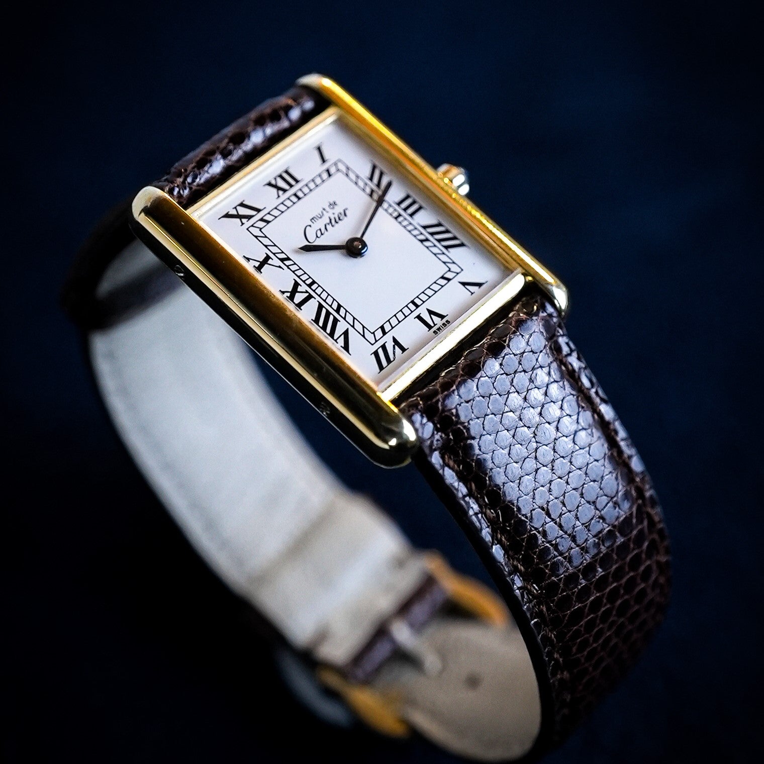 CARTIER TANK MUST HOMME CADRAN BLANC