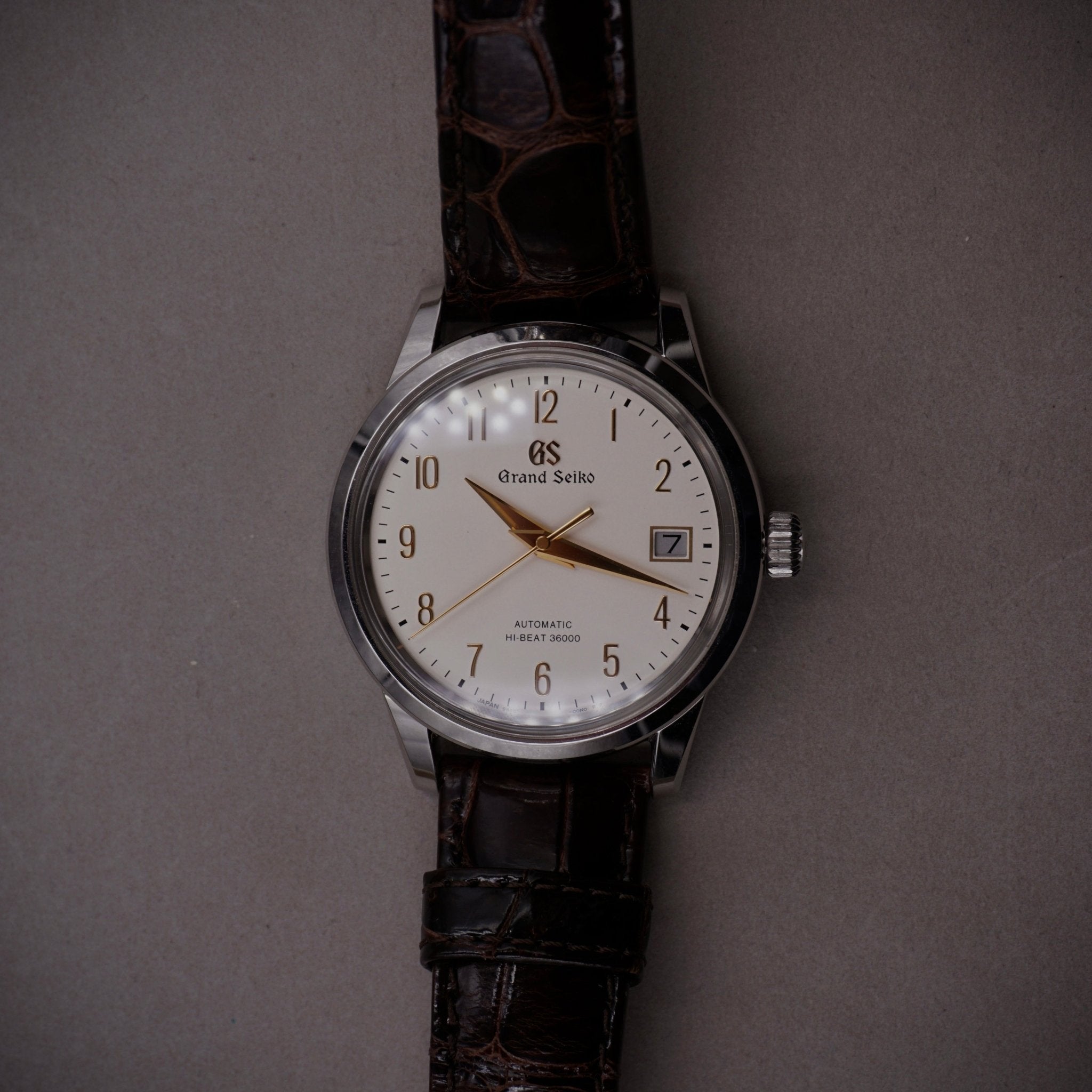 GRAND SEIKO HI BEAT 36000 AUTOMATIC - montre vintage - Contre - Temps Paris