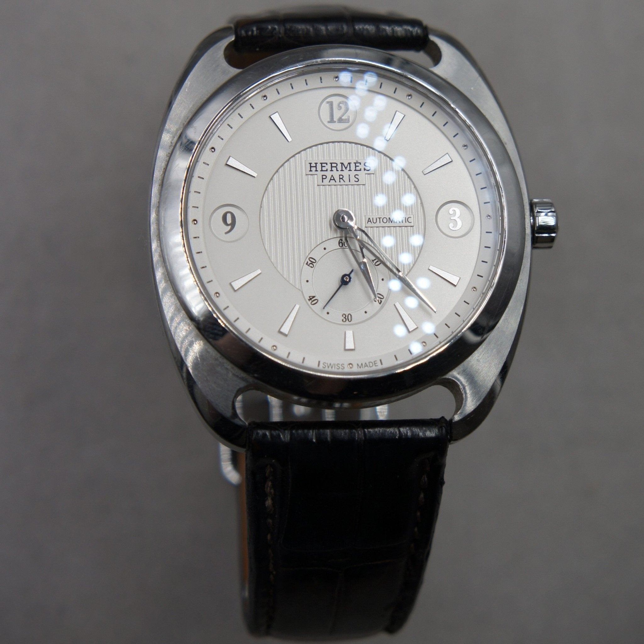 HERMES "DRESSAGE" POUR HOMME - montre vintage - Contre - Temps Paris