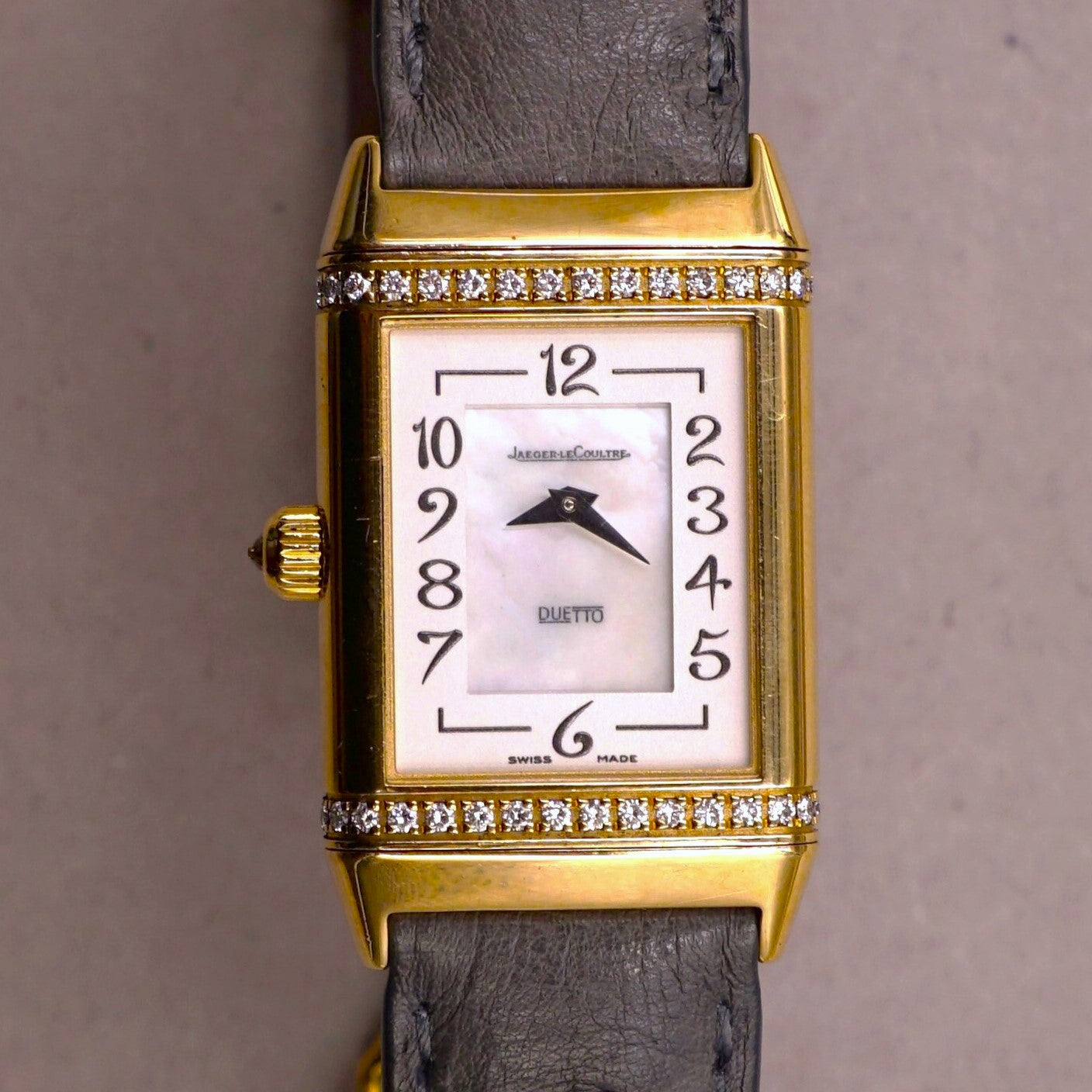 JAEGER-LECOULTRE REVERSO DUETTO OR ET DIAMANTS