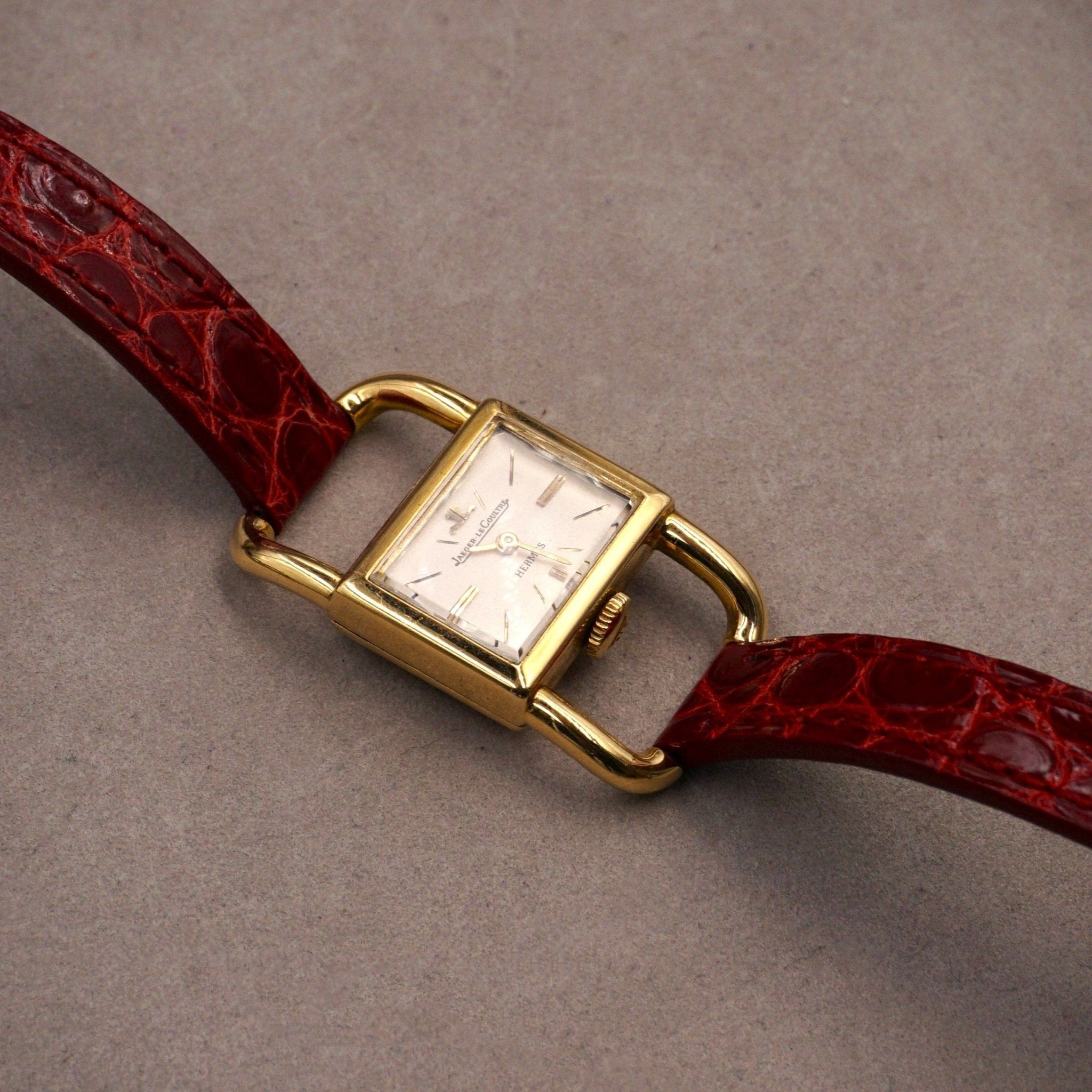HERMÈS ETRIER PAR JAEGER - LECOULTRE - montre vintage - Contre - Temps Paris