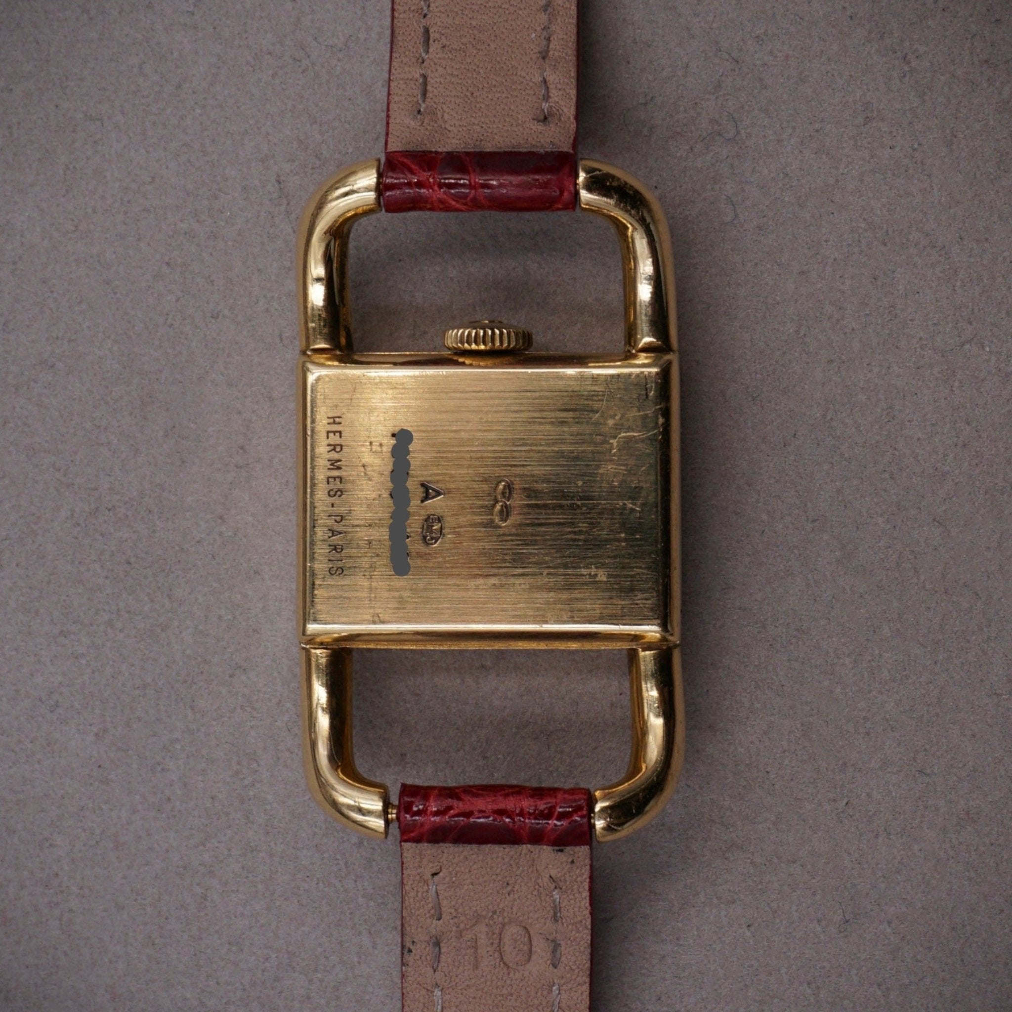 HERMÈS ETRIER PAR JAEGER - LECOULTRE - montre vintage - Contre - Temps Paris