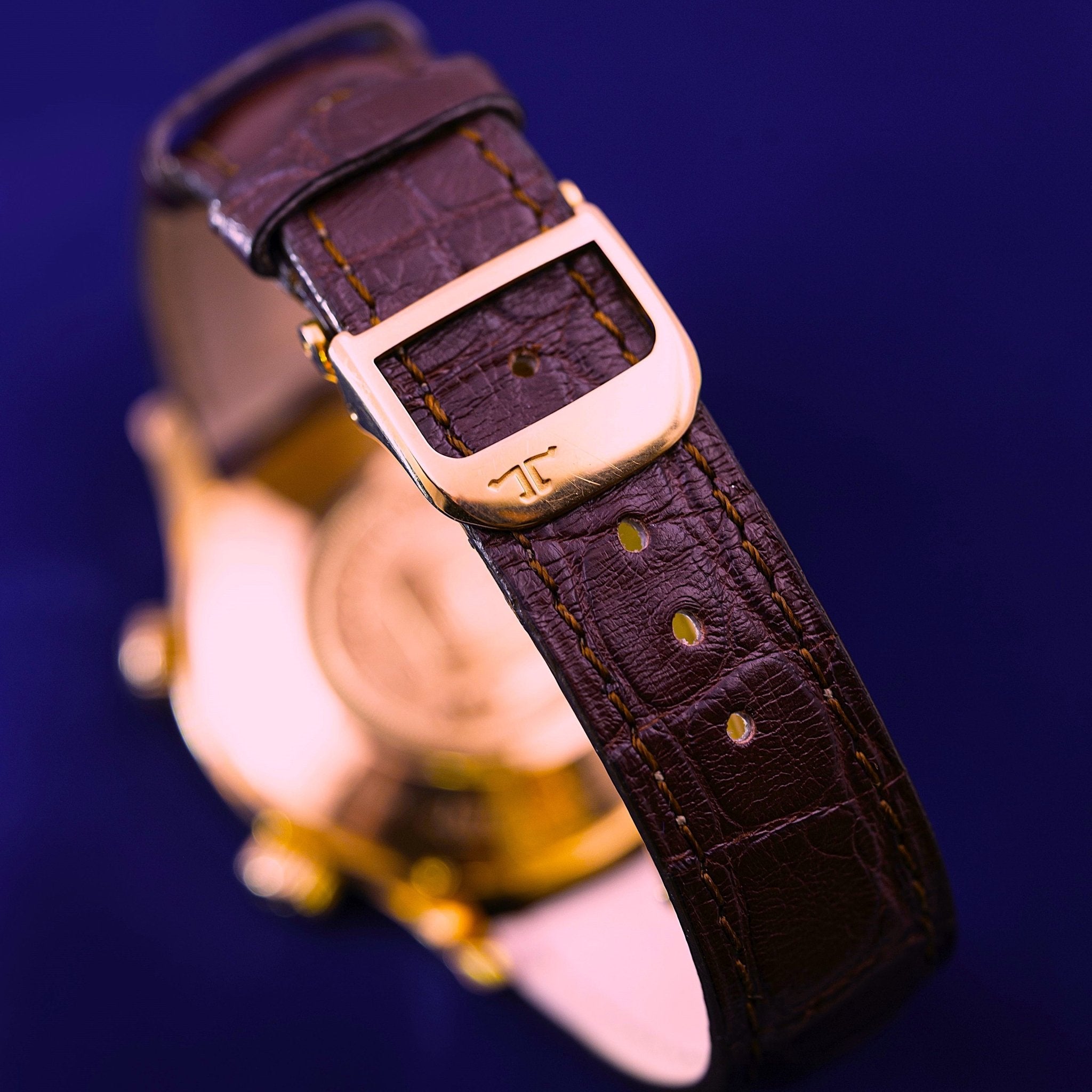 JAEGER - LECOULTRE MEMOVOX REVEIL OR ROSE - montre vintage - Contre - Temps Paris
