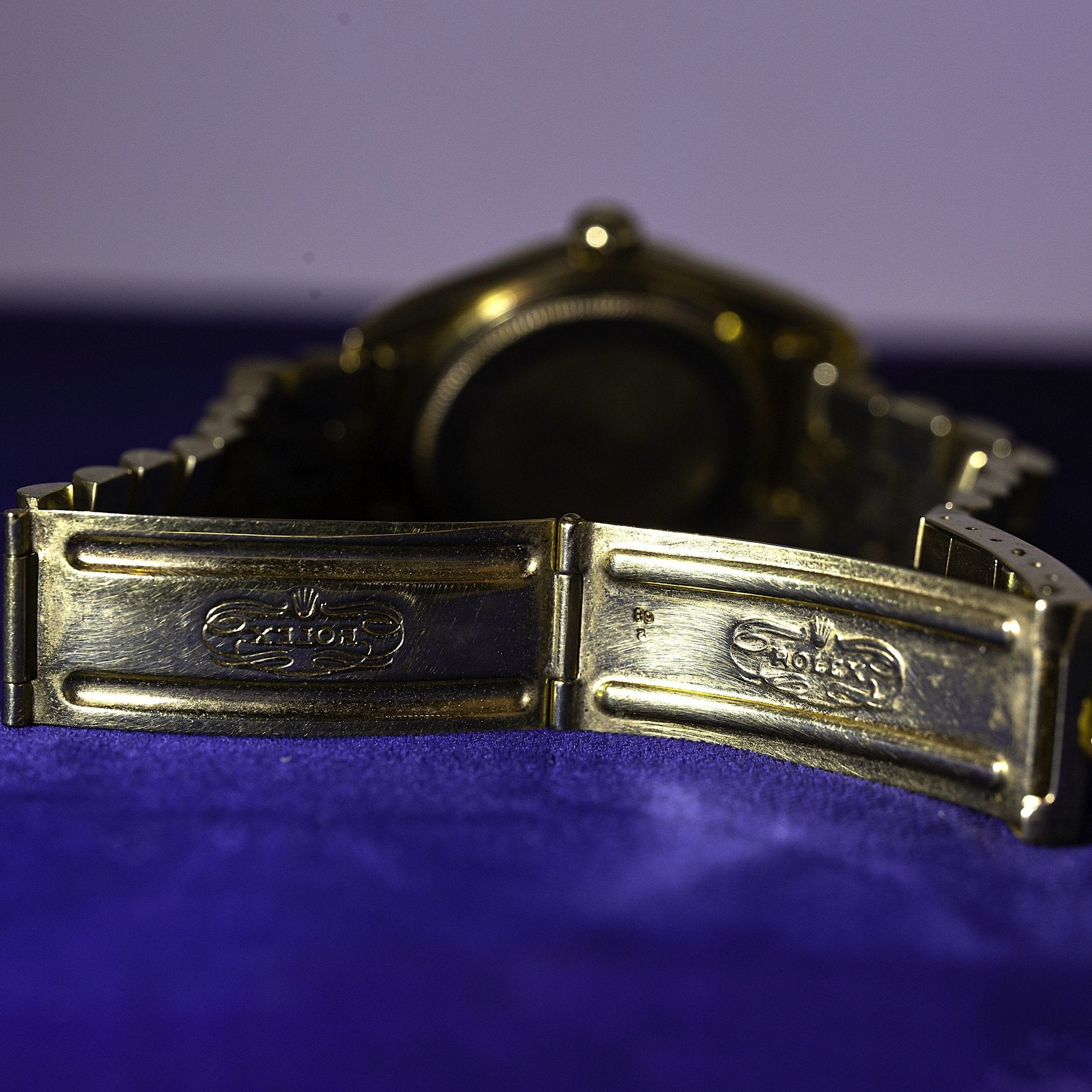 ROLEX DATEJUST OR JAUNE - montre vintage - Contre - Temps Paris