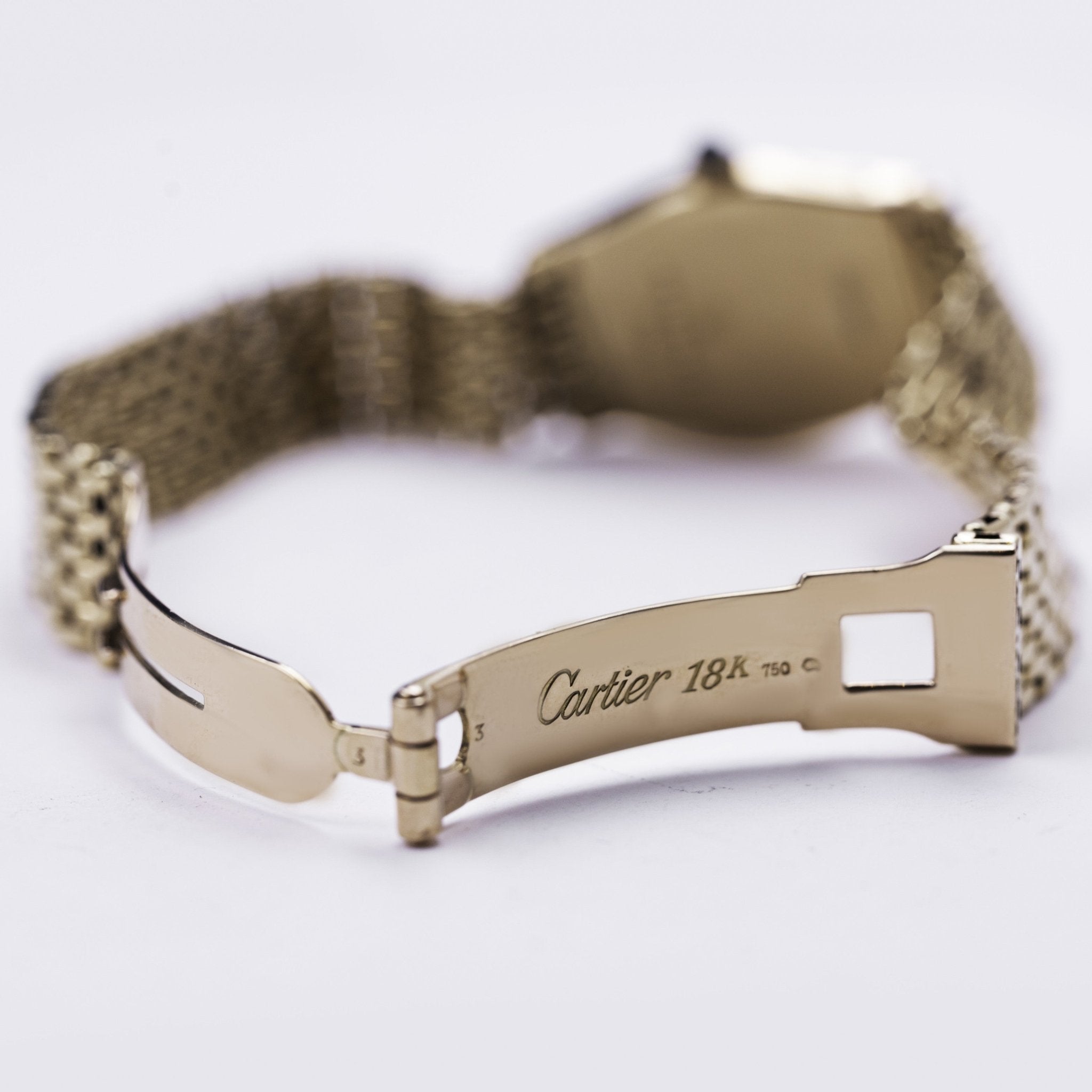 CARTIER TORTUE LADY OR JAUNE - montre vintage - Contre - Temps Paris