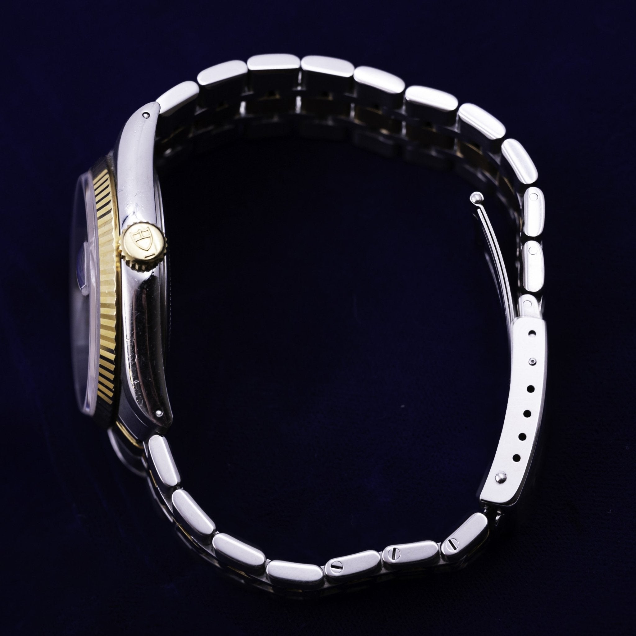 TUDOR PRINCE DATE DAY BICOLORE INDEXES DIAMANTS - montre vintage - Contre - Temps Paris