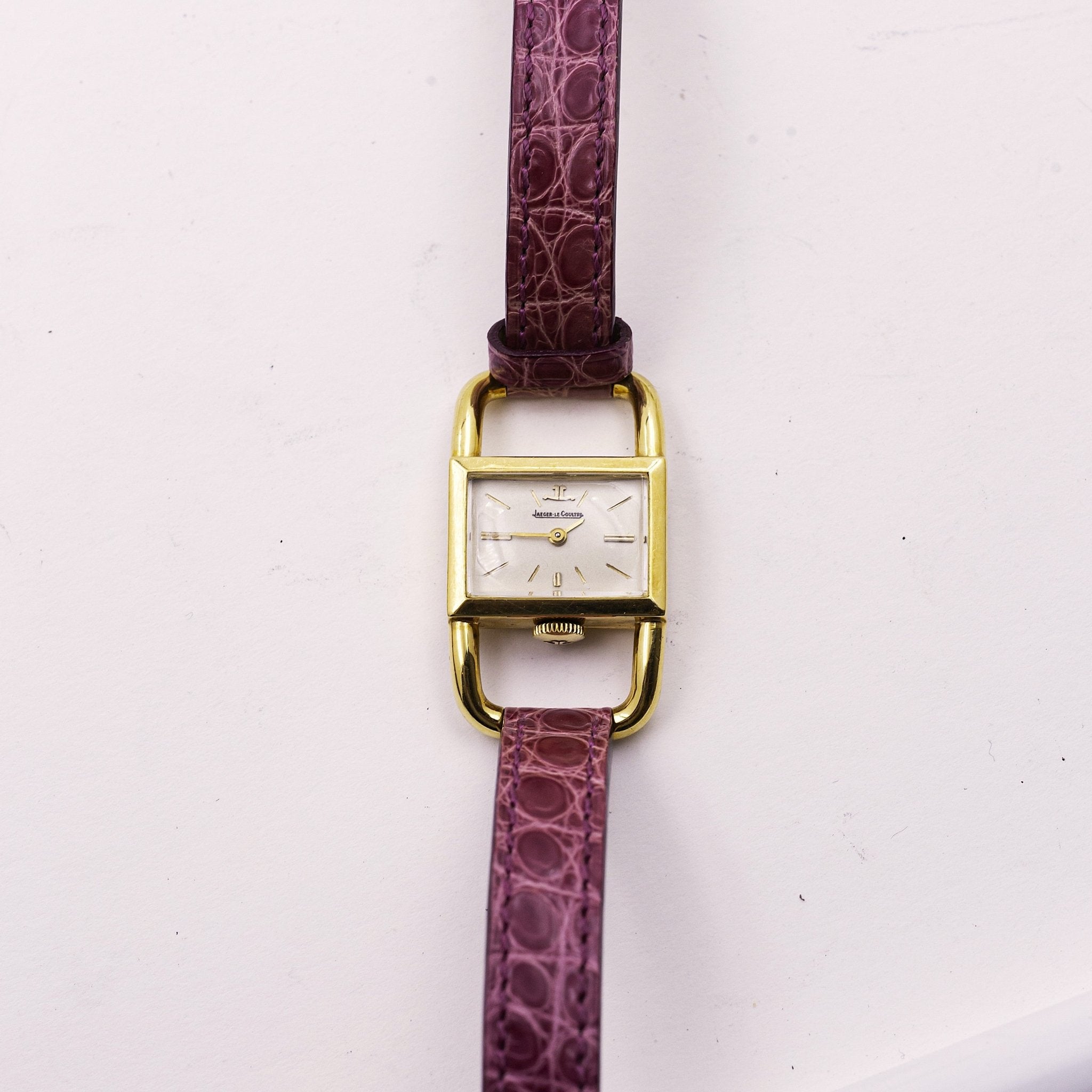 JAEGER - LECOULTRE ETRIER OR JAUNE - montre vintage - Contre - Temps Paris