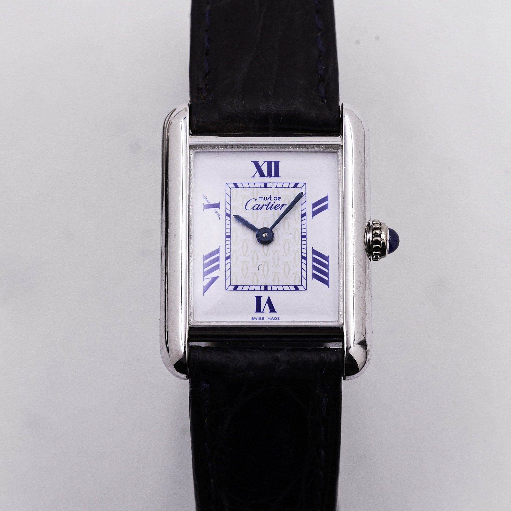 CARTIER TANK MUST LADY ARGENT - montre vintage - Contre - Temps Paris