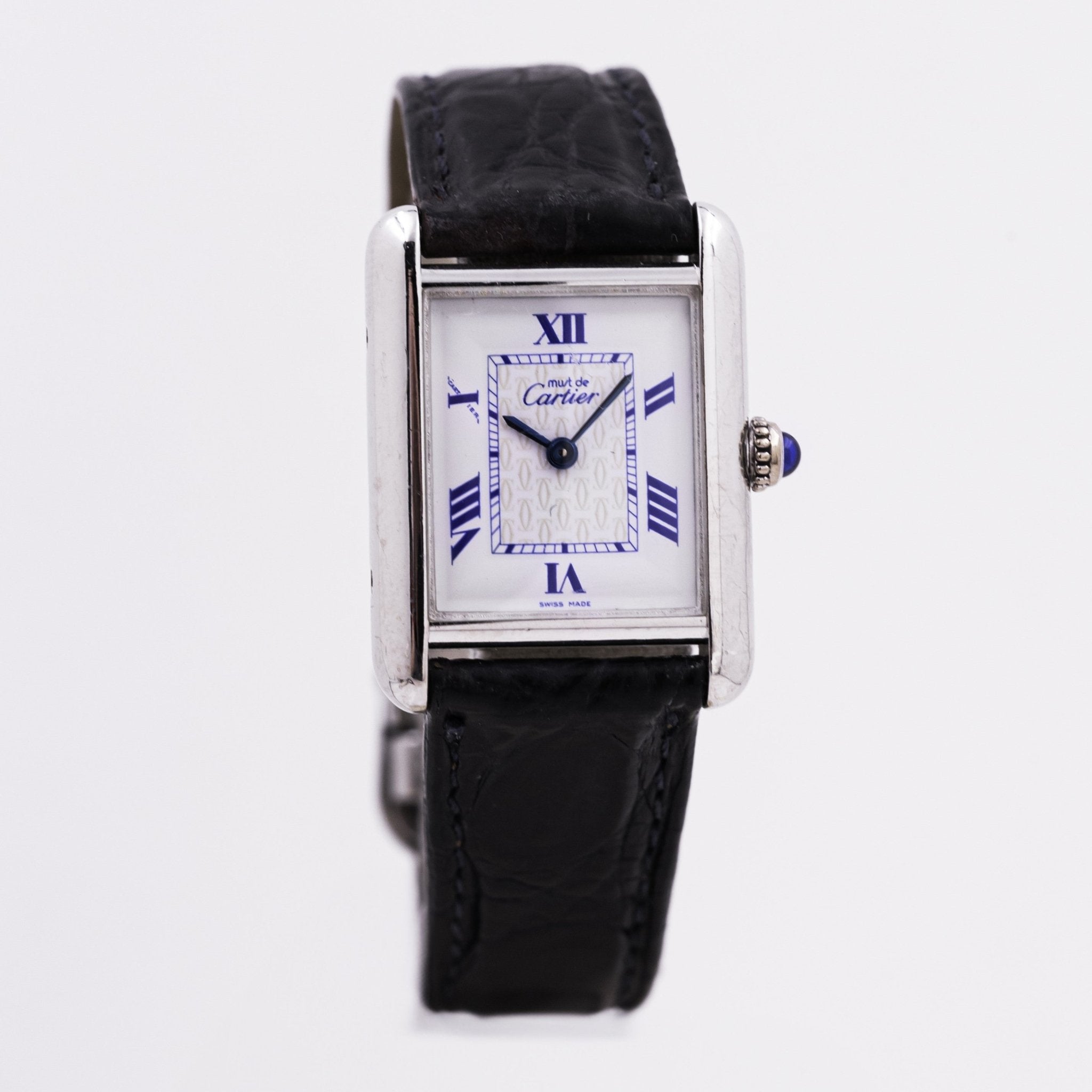 CARTIER TANK MUST LADY ARGENT - montre vintage - Contre - Temps Paris