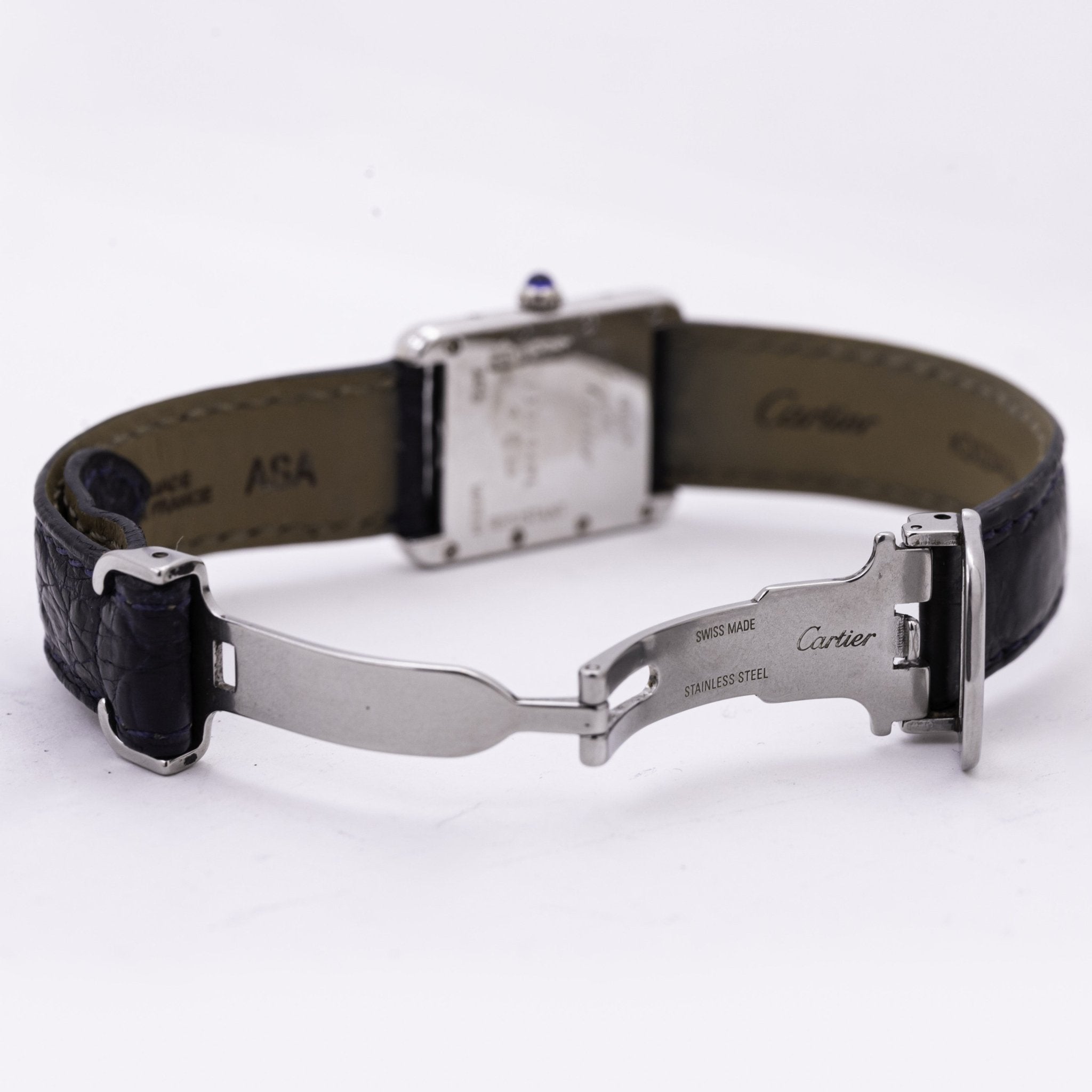 CARTIER TANK MUST LADY ARGENT - montre vintage - Contre - Temps Paris