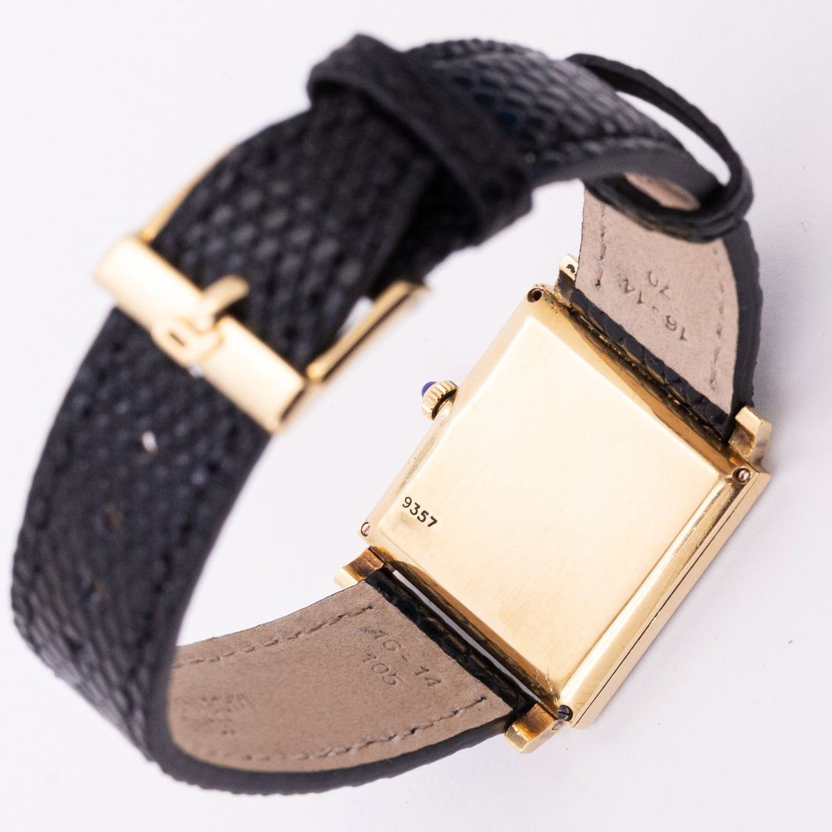 Piaget Carrée Or Jaune Clous de Paris Ref. 9357, années 70