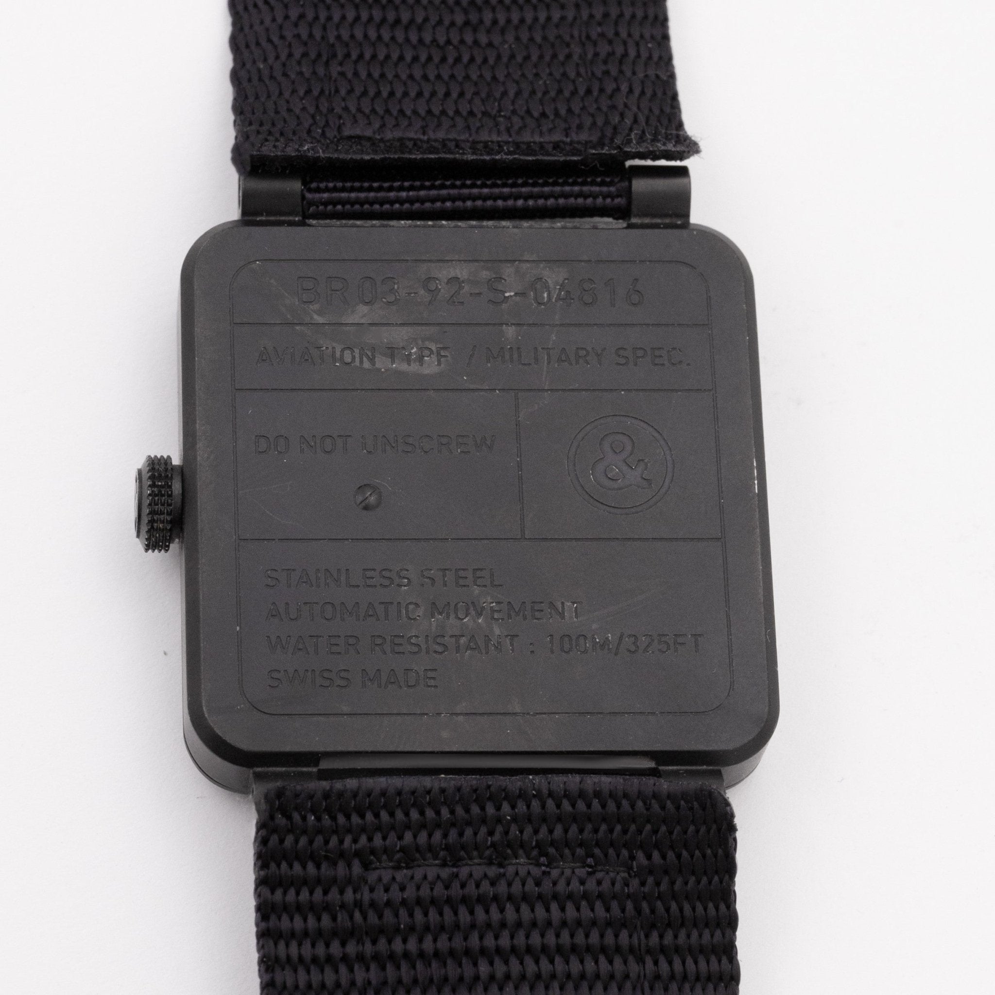 BELL & ROSS BR 03 - 92 - montre vintage - Contre - Temps Paris