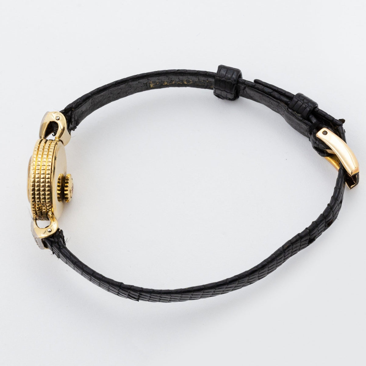Piaget Montre-Bijou Or Jaune et Diamants, années 50 - montre vintage - Contre-Temps Paris