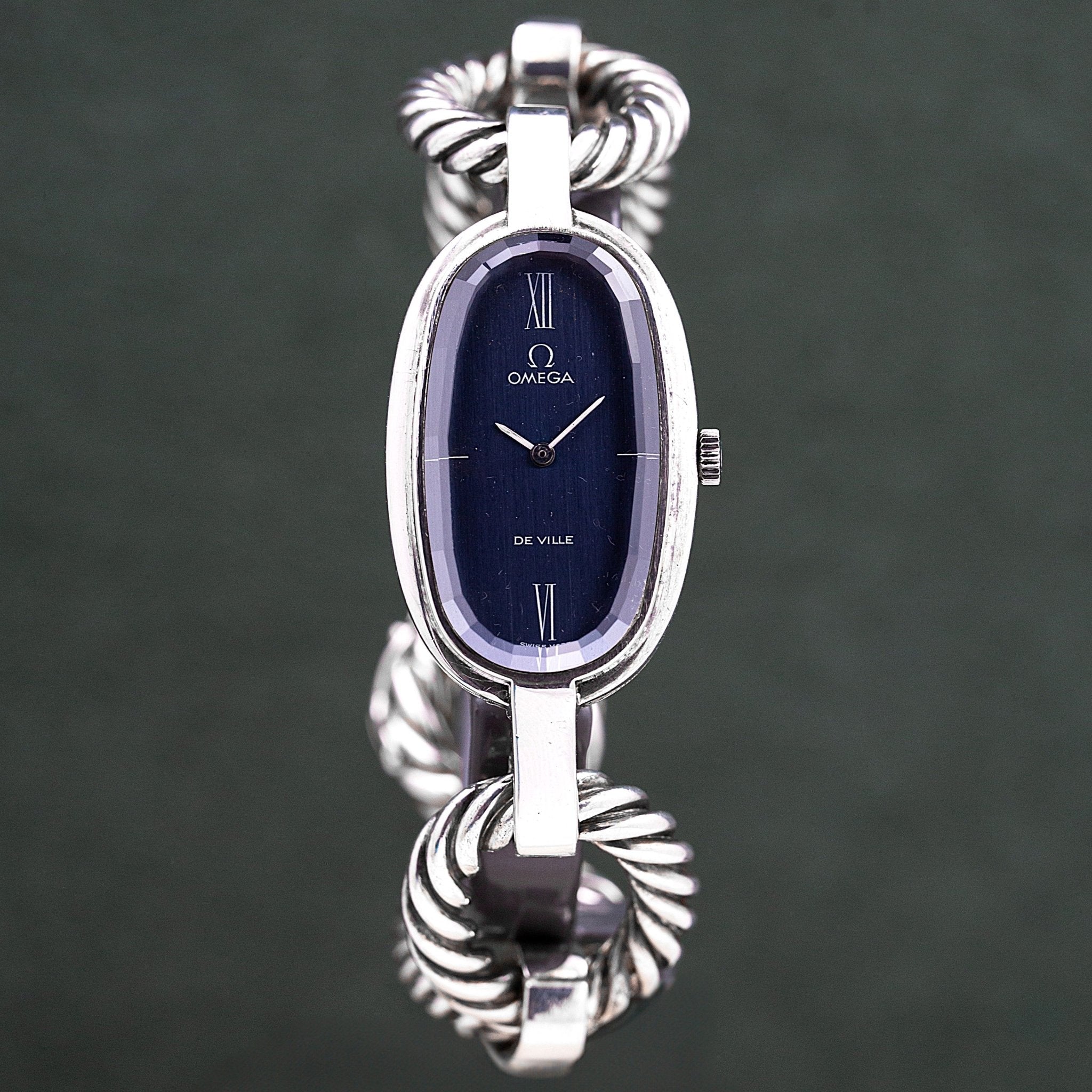 OMEGA DE VILLE LADY ARGENT - montre vintage - Contre - Temps Paris