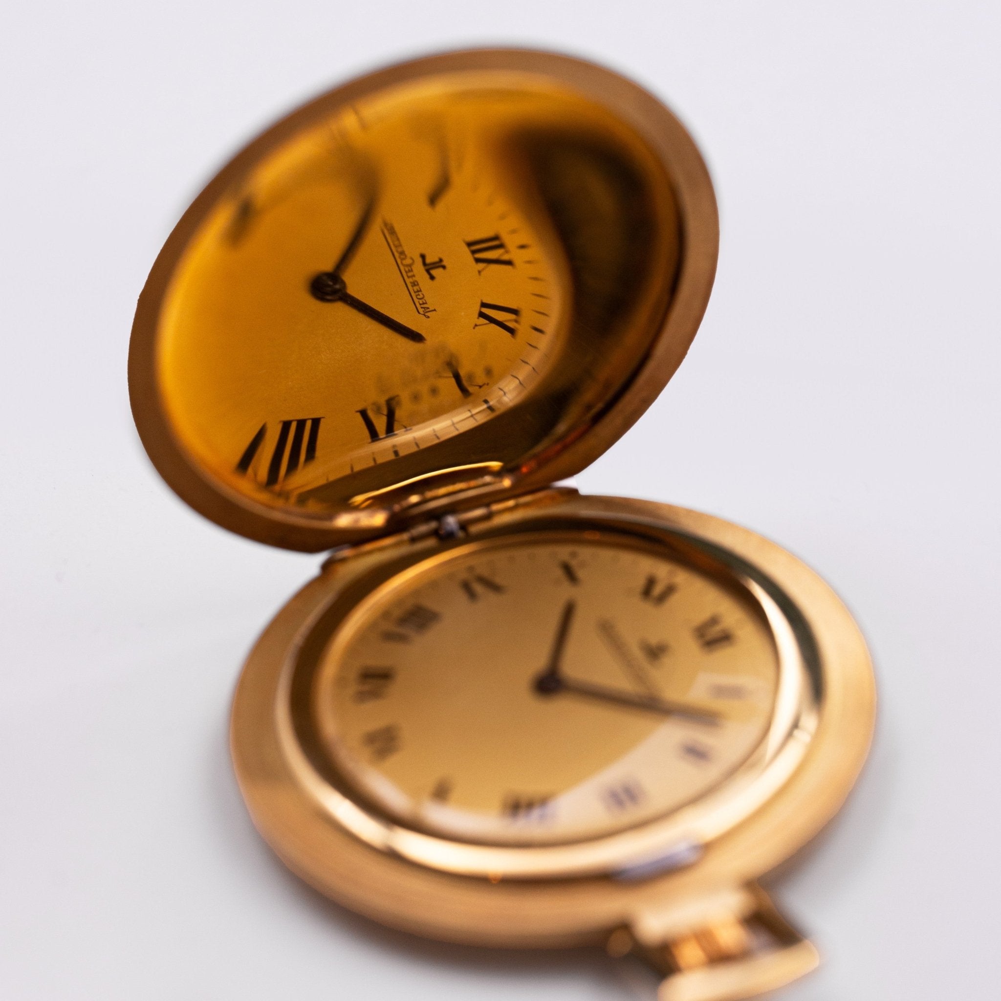 JAEGER - LECOULTRE MONTRE DE POCHE TYPE SAVONETTE OR - montre vintage - Contre - Temps Paris