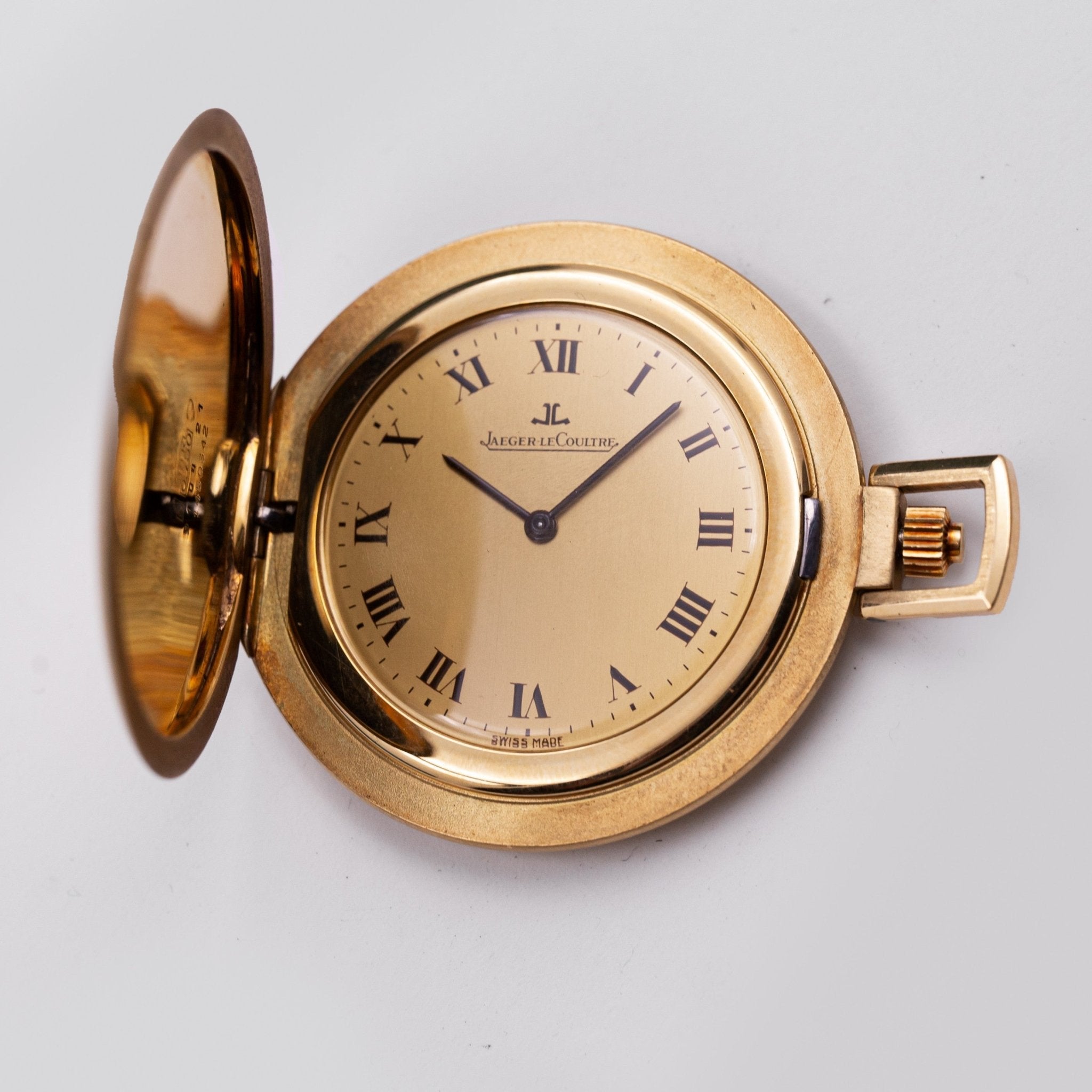 JAEGER - LECOULTRE MONTRE DE POCHE TYPE SAVONETTE OR - montre vintage - Contre - Temps Paris