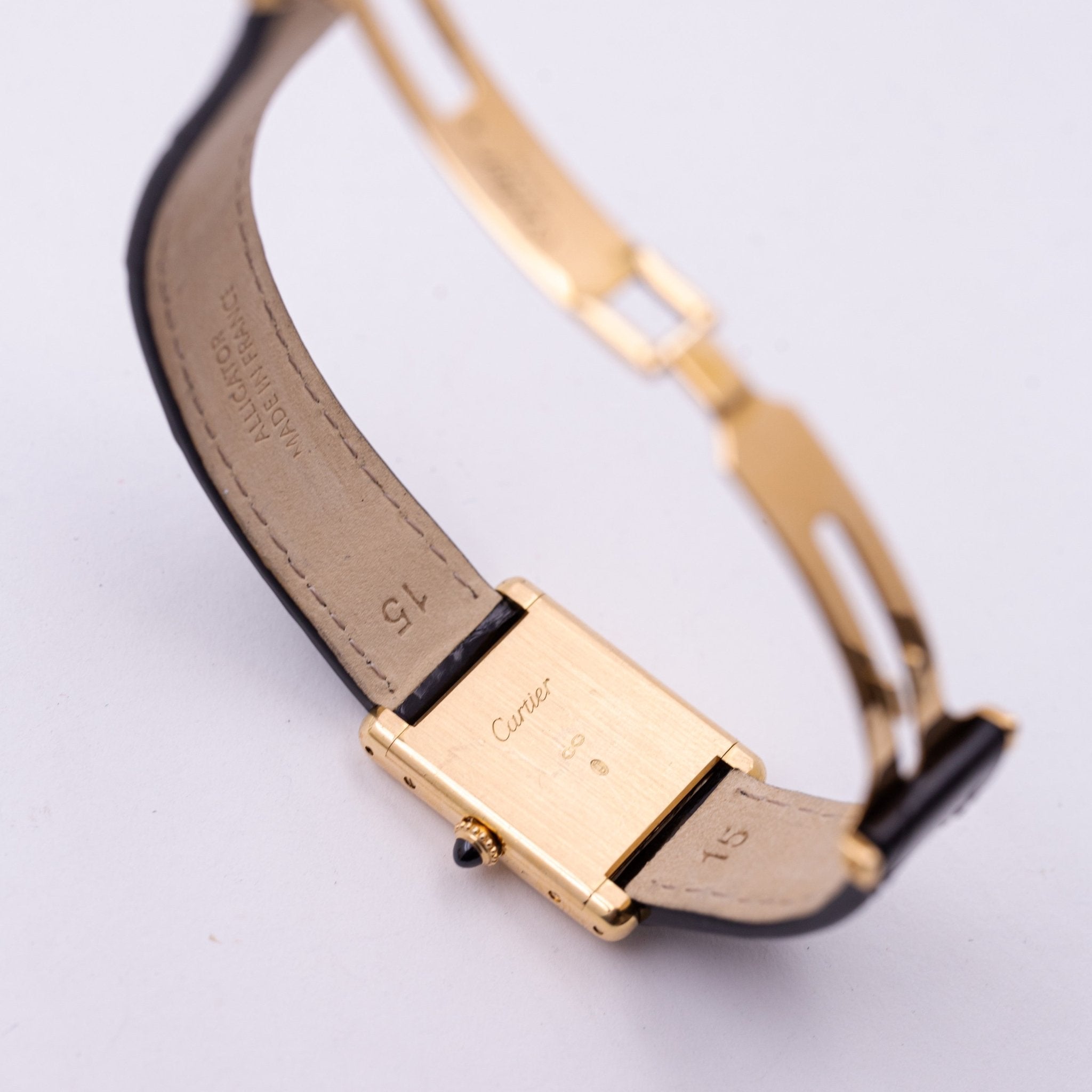 CARTIER TANK LOUIS CARTIER FEMME OR - montre vintage - Contre - Temps Paris