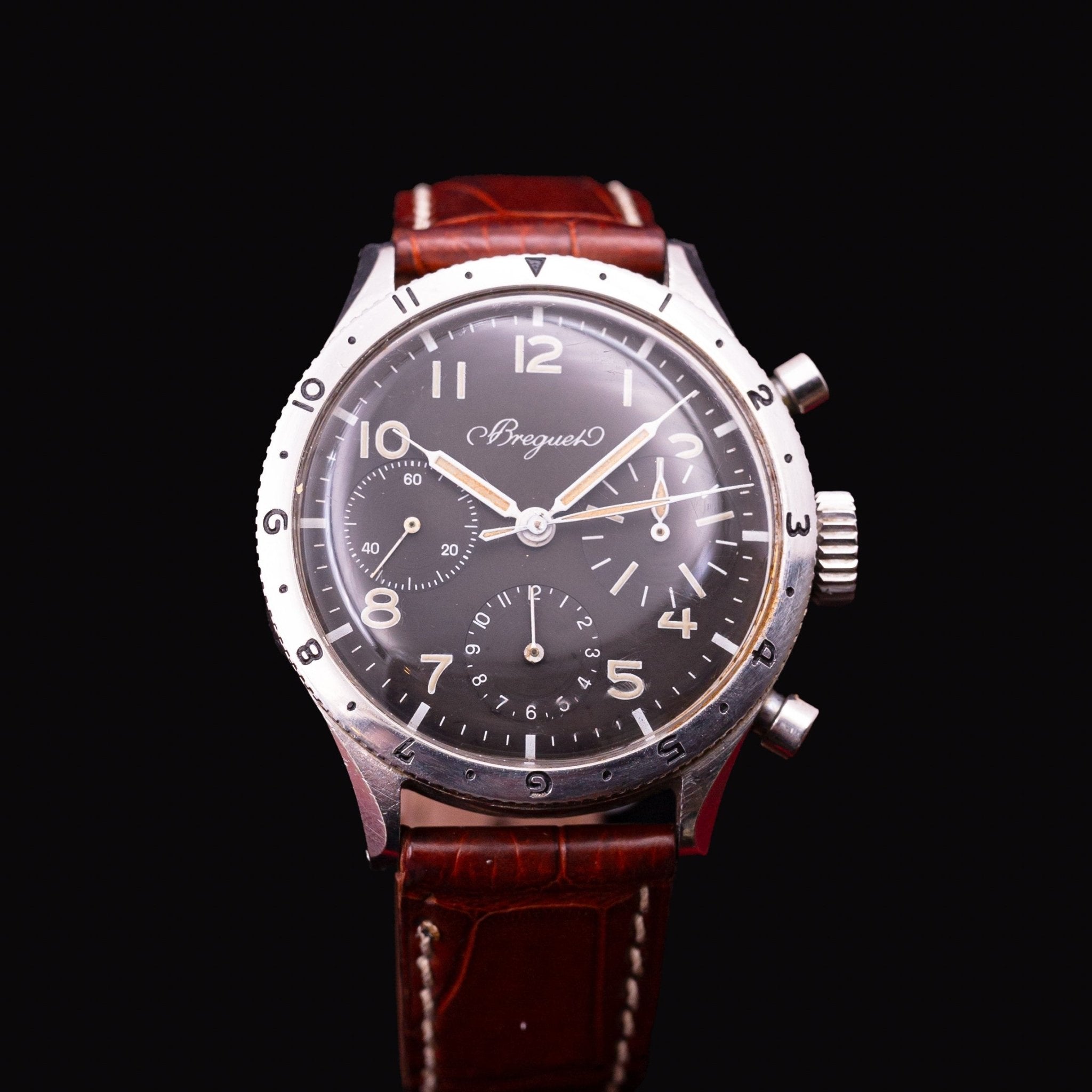 BREGUET CHRONOGRAPHE TYPE XX 3 COMPTEURS FLY BACK - montre vintage - Contre - Temps Paris