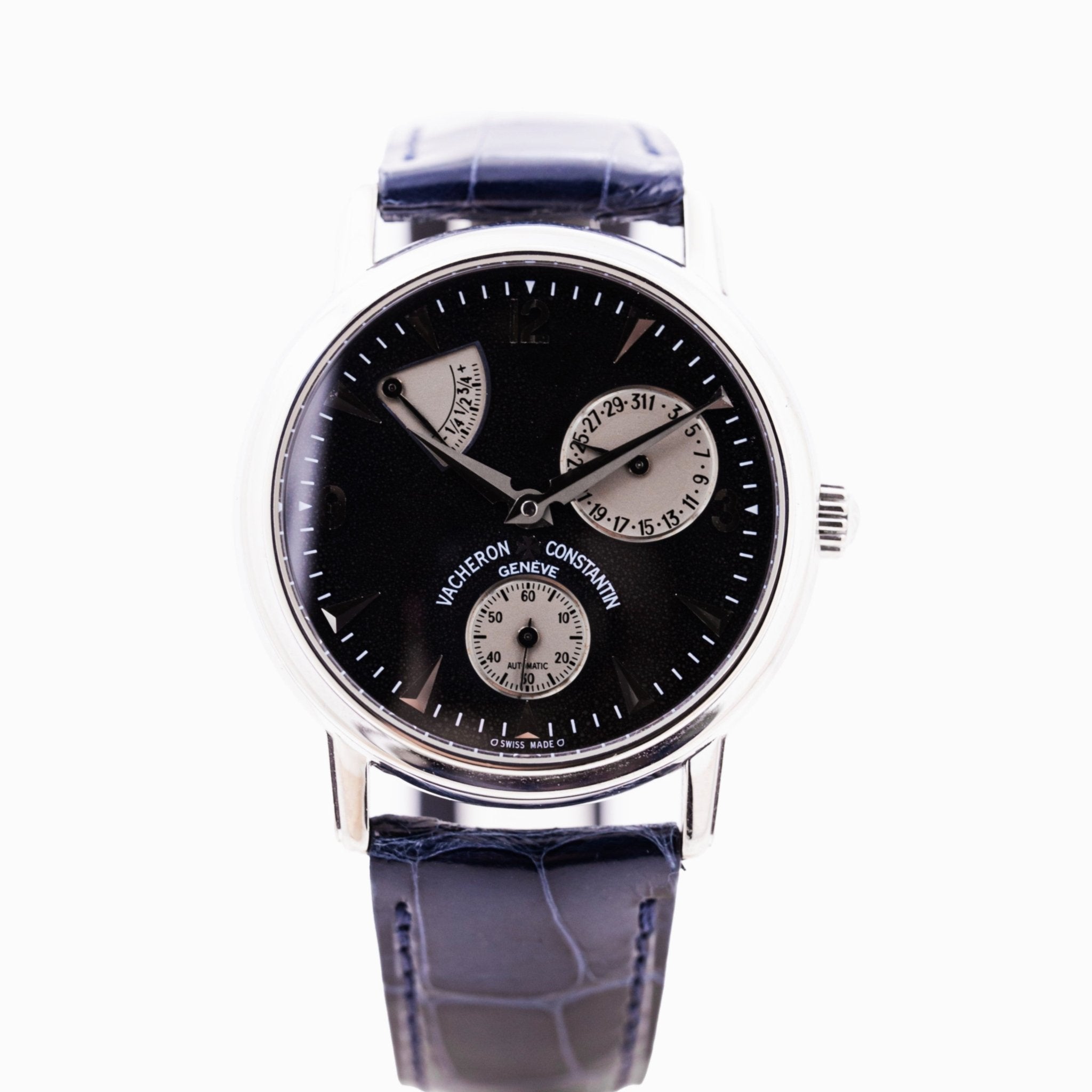VACHERON CONSTANTIN PATRIMONY RESERVE DE MARCHE OR BLANC - montre vintage - Contre - Temps Paris