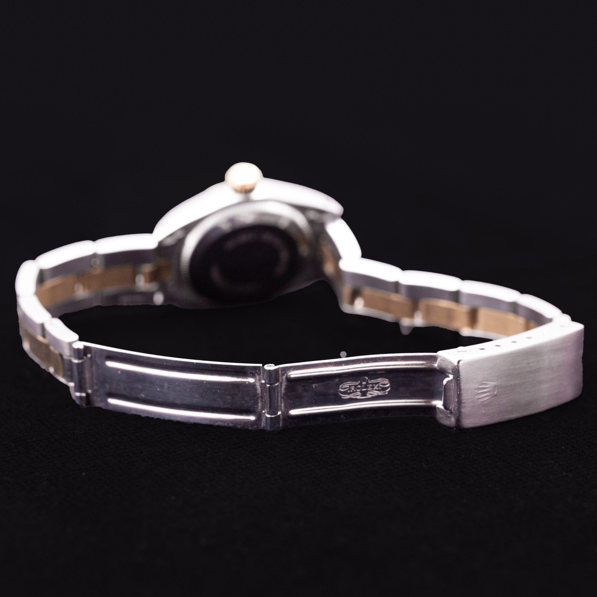ROLEX OYSTER PERPETUAL LADY BICOLORE OR ET ACIER - montre vintage - Contre - Temps Paris