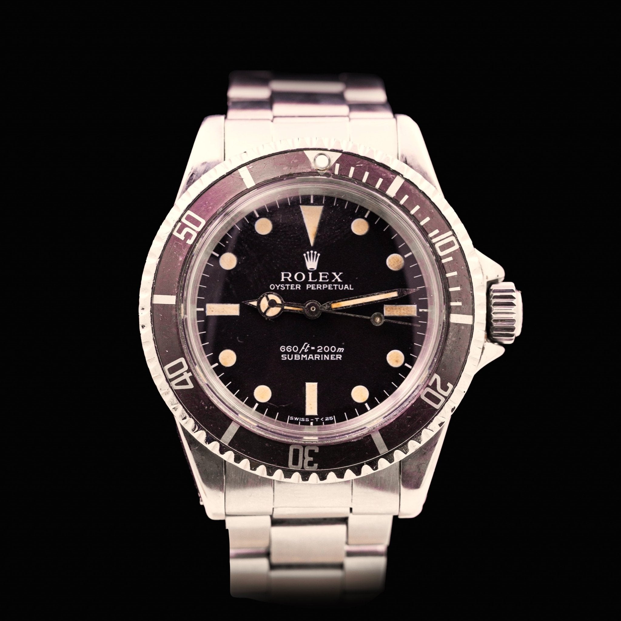 ROLEX SUBMARINER REF 5513 "LUNETTE TROPICALE" - montre vintage - Contre - Temps Paris