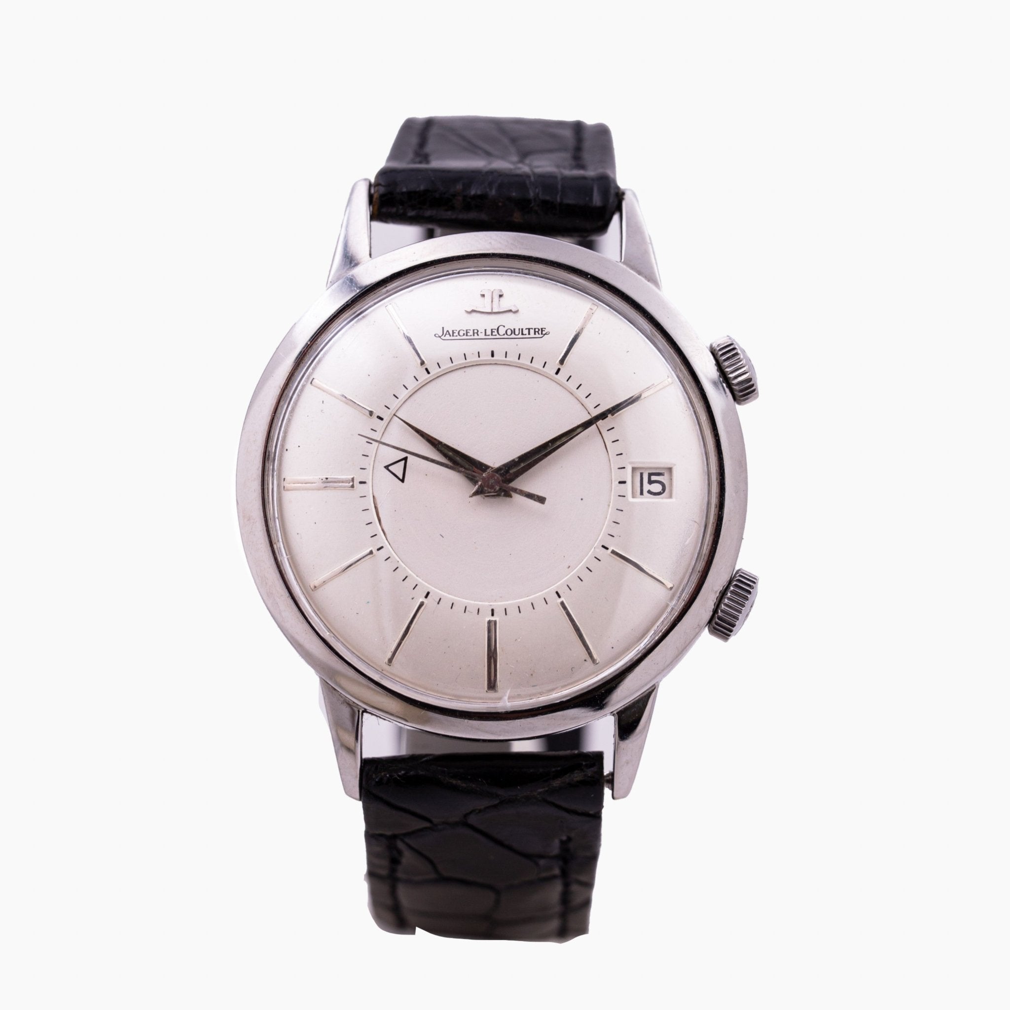 JAEGER - LECOULTRE MEMOVOX AUTOMATIQUE DATE - montre vintage - Contre - Temps Paris