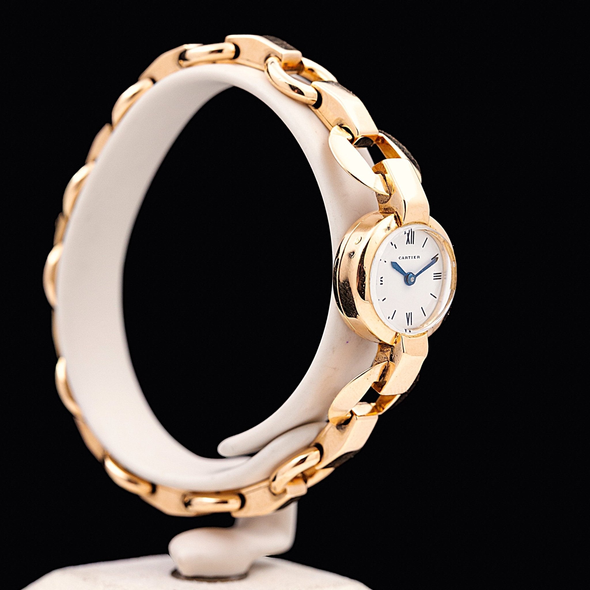 CARTIER LADY RONDE MINI OR - montre vintage - Contre - Temps Paris