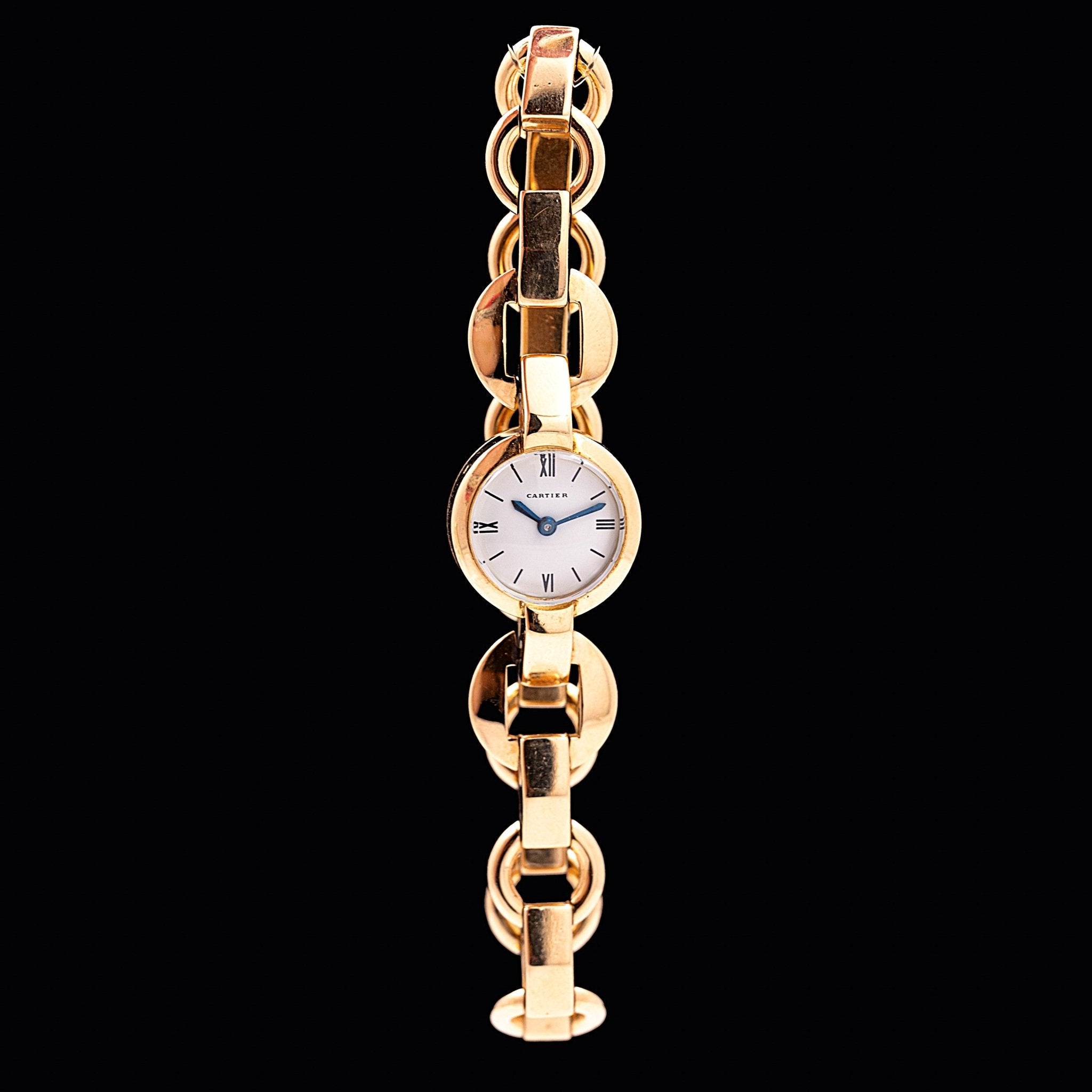 CARTIER LADY RONDE MINI OR - montre vintage - Contre - Temps Paris