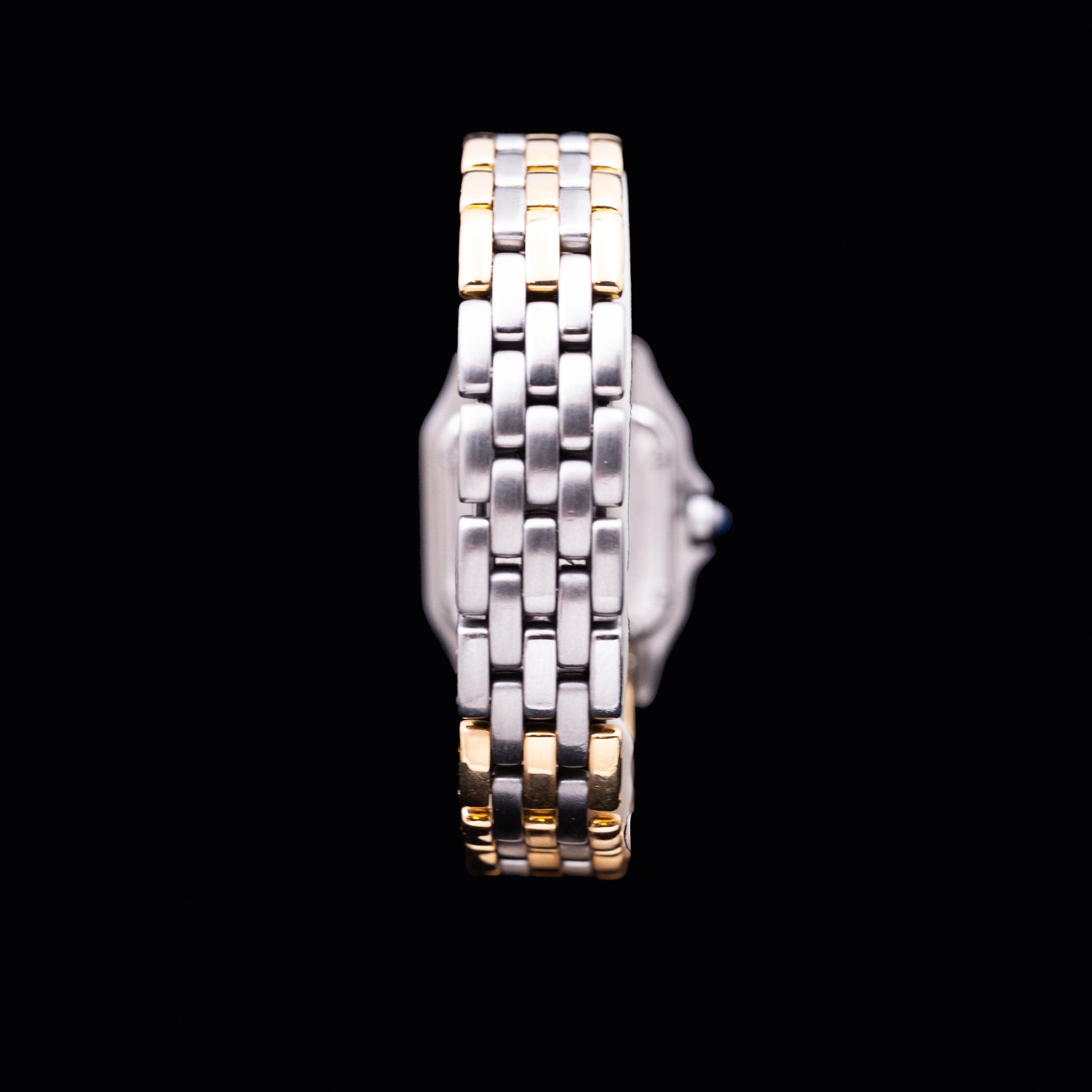 CARTIER PANTHERE OR ET ACIER SMALL BRACELET 3 RANGS D'OR
