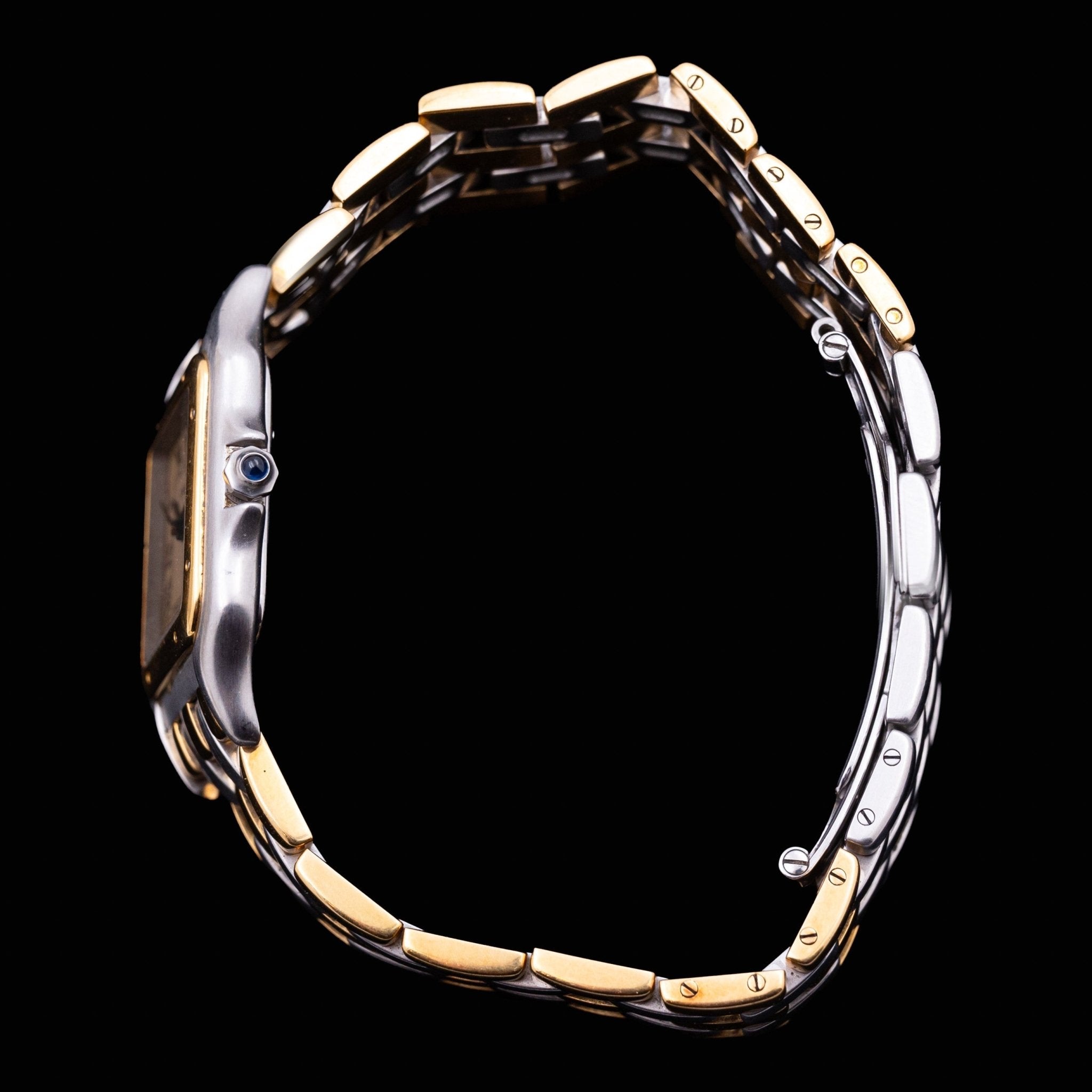 CARTIER PANTHERE OR ET ACIER MEDIUM - montre vintage - Contre - Temps Paris