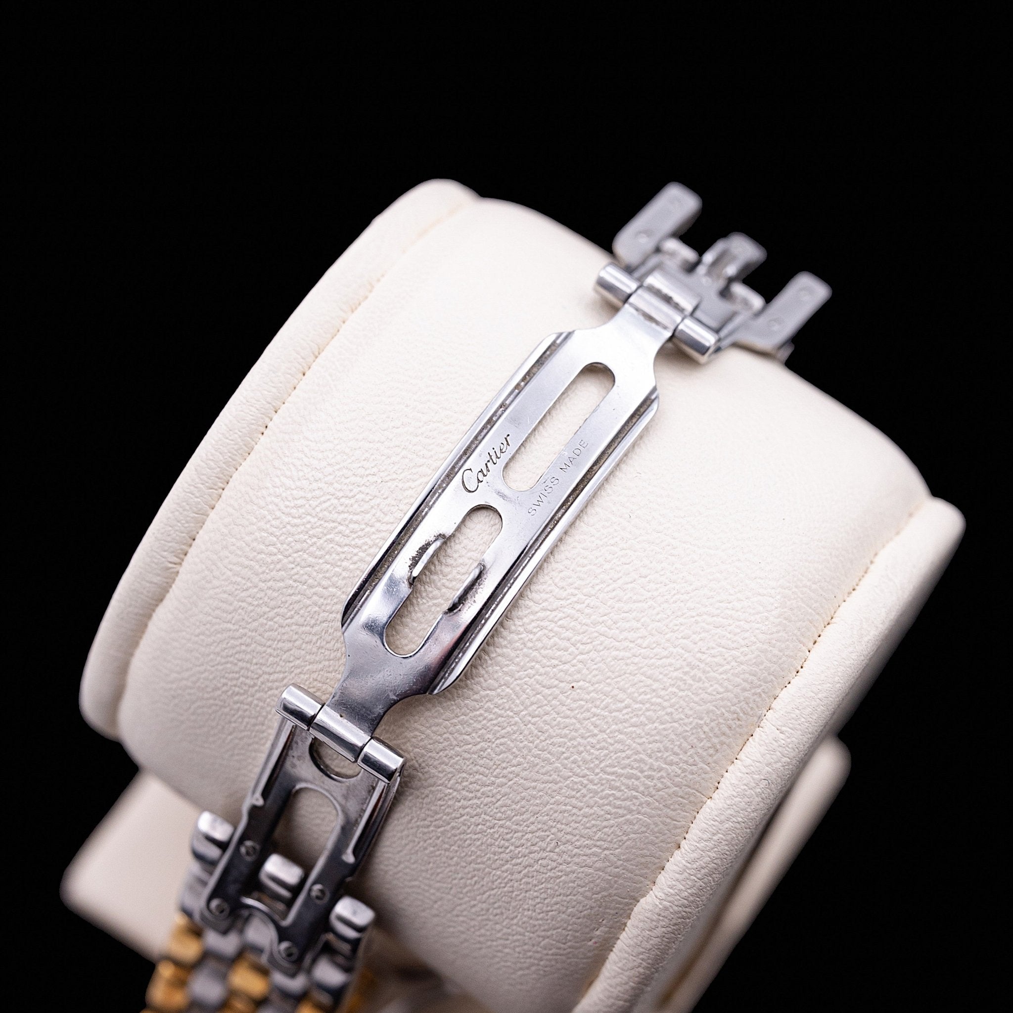CARTIER PANTHERE OR ET ACIER MEDIUM - montre vintage - Contre - Temps Paris
