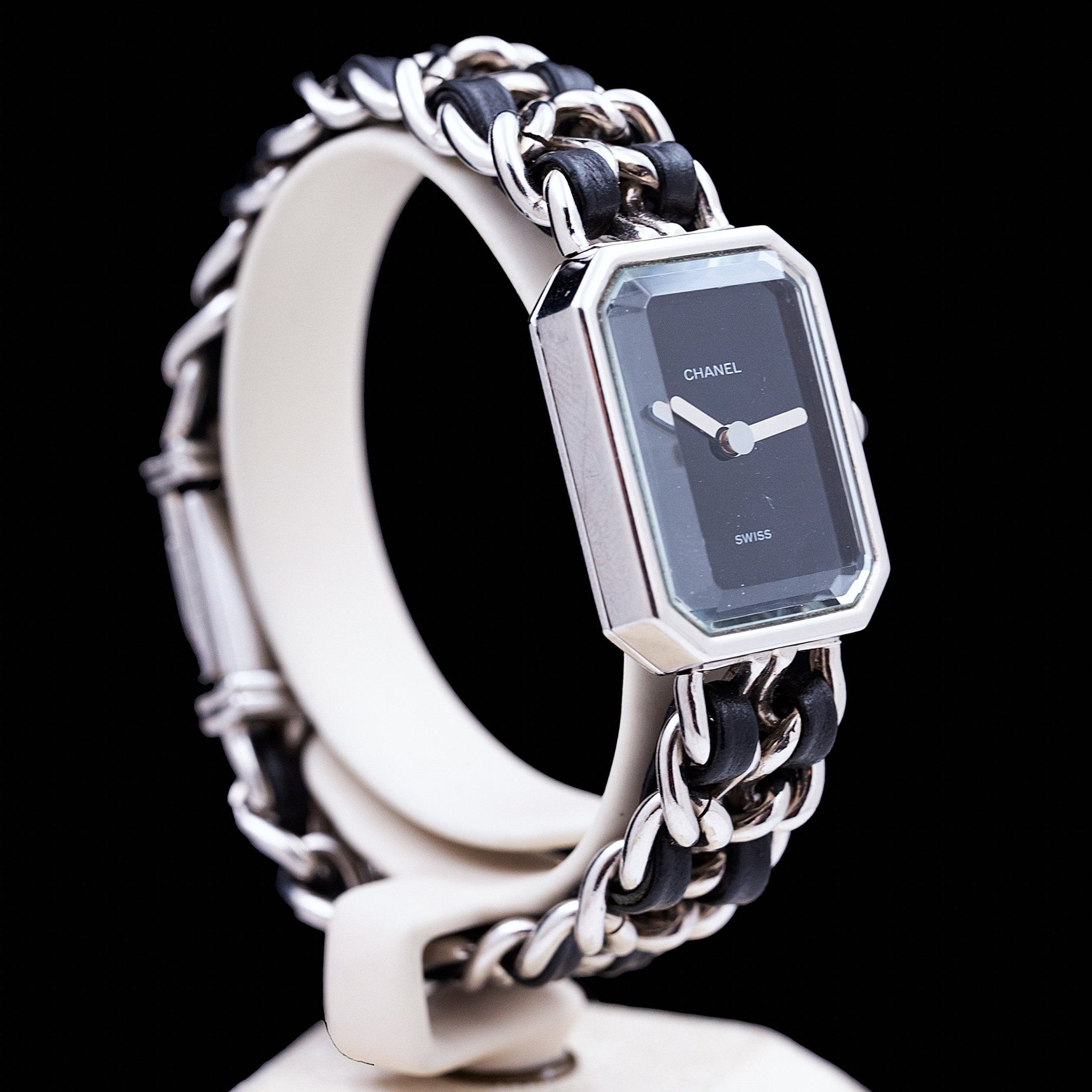 CHANEL PREMIERE ORIGINALE ACIER ET CUIR - montre vintage - Contre - Temps Paris