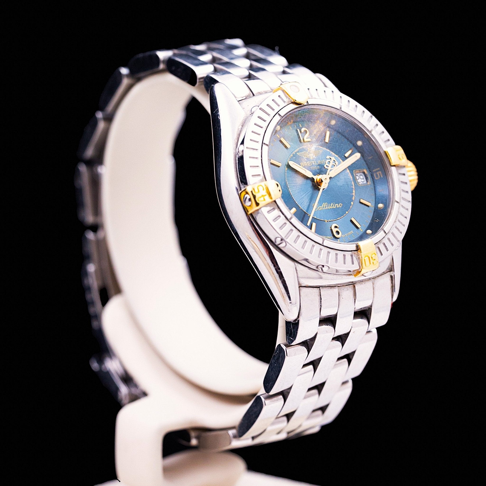 BREITLING CALLISTINO LADY ACIER BICOLORE - montre vintage - Contre - Temps Paris