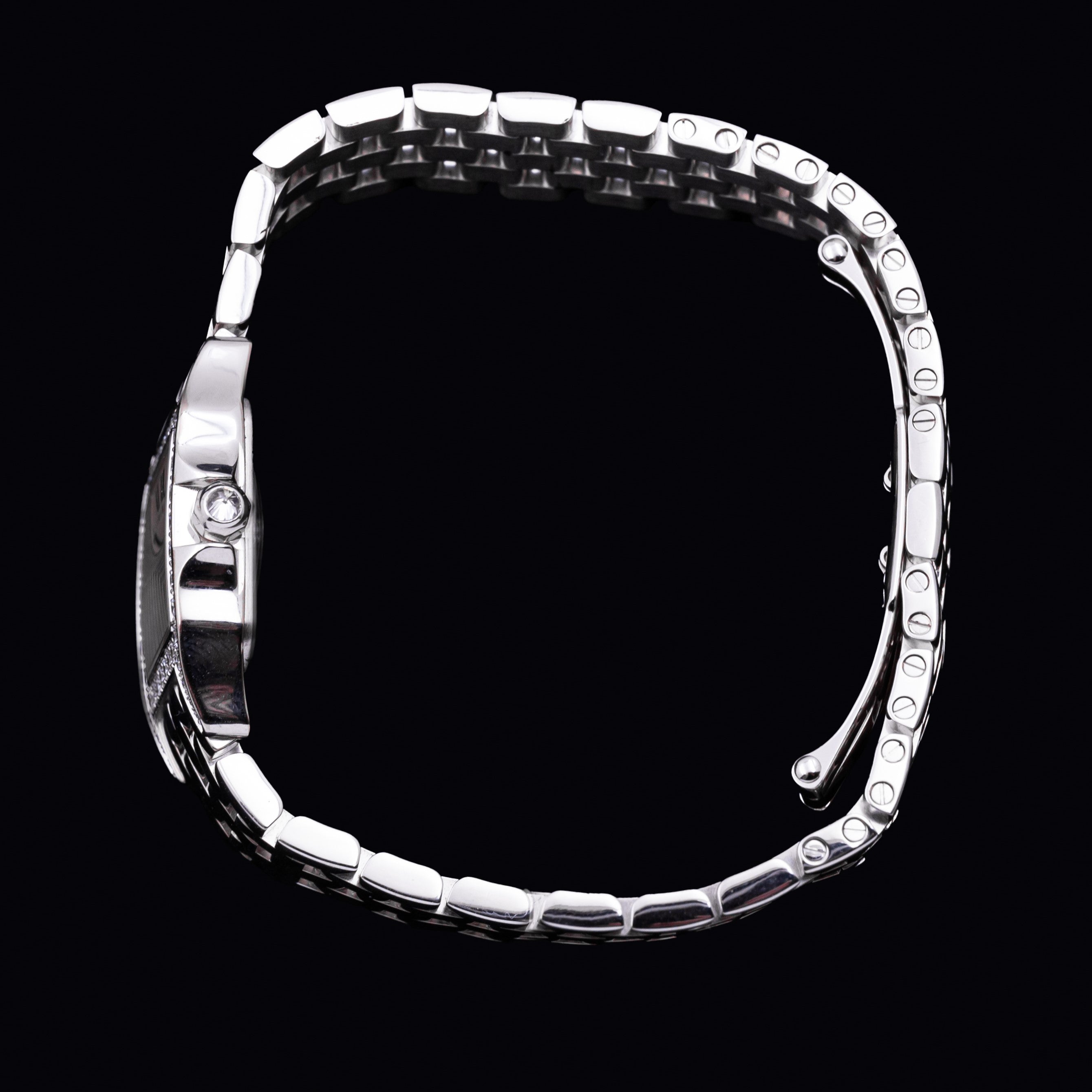 CARTIER SANTOS DEMOISELLE OR BLANC ET DIAMANTS