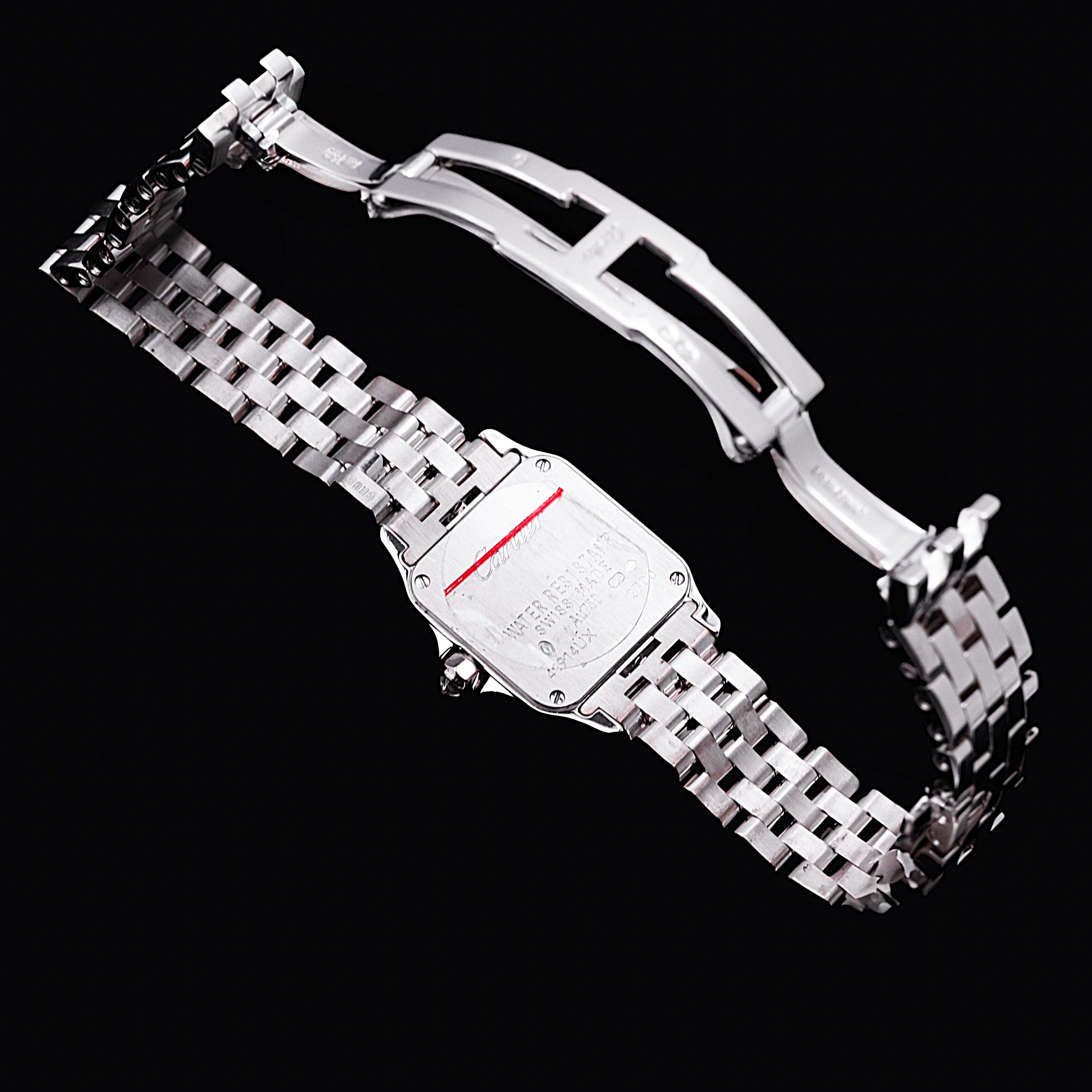 CARTIER SANTOS DEMOISELLE OR BLANC ET DIAMANTS