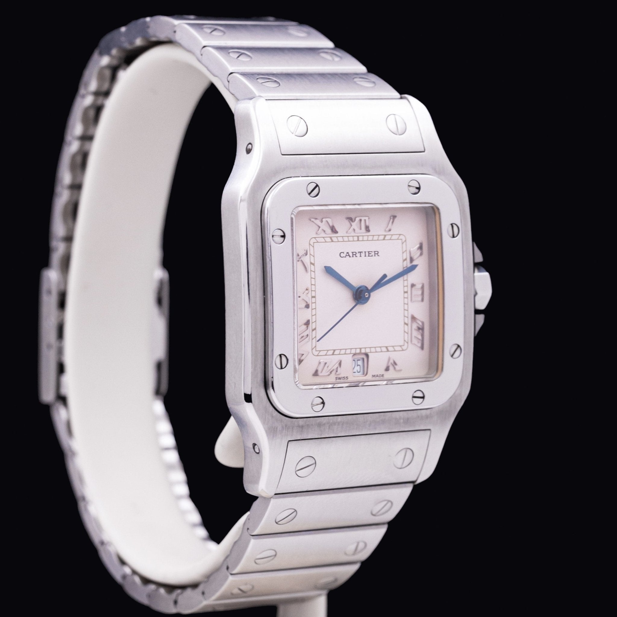 CARTIER SANTOS GALBEE TAILLE HOMME - montre vintage - Contre - Temps Paris