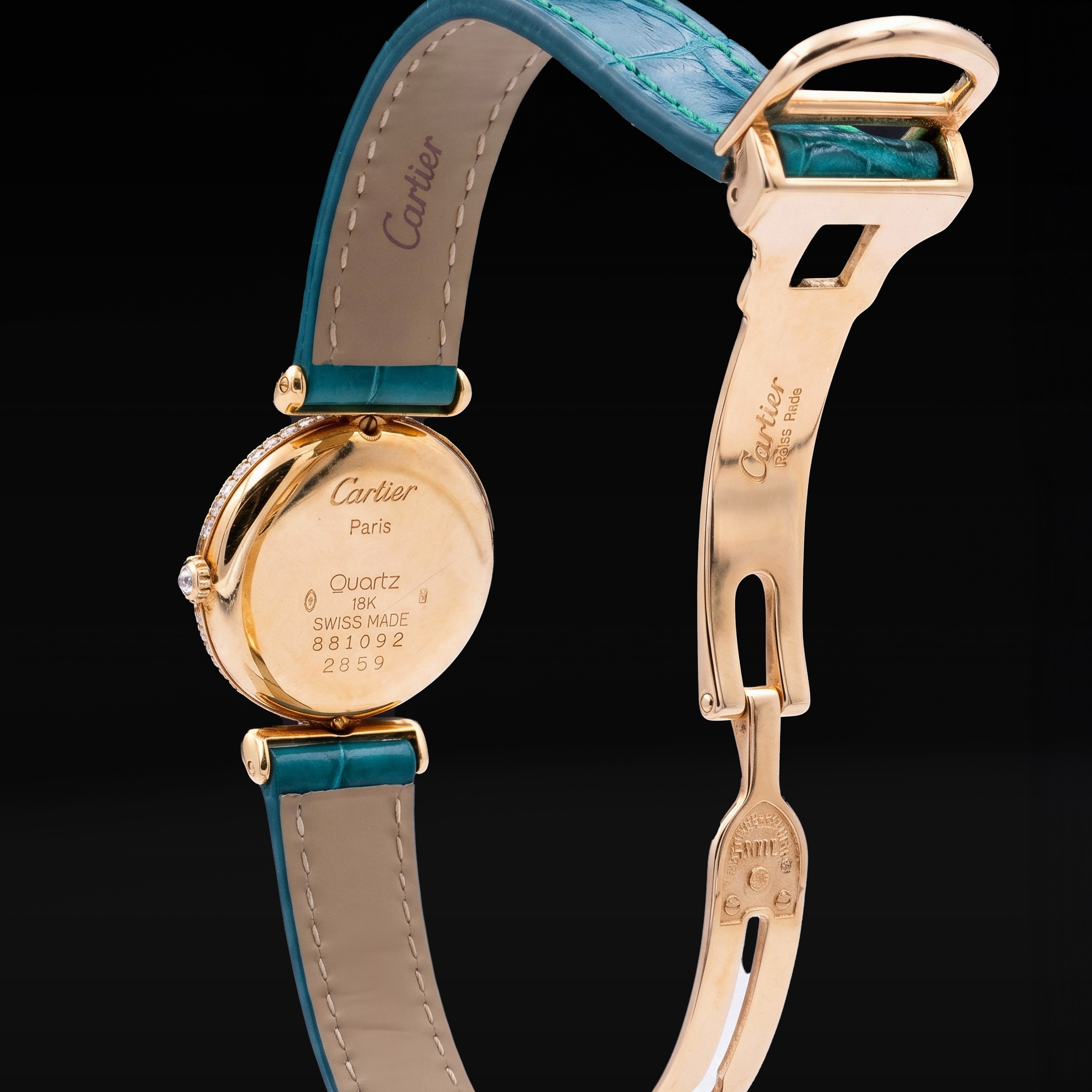 Cartier Colisée Or jaune et diamants, ref. 881092, années 90