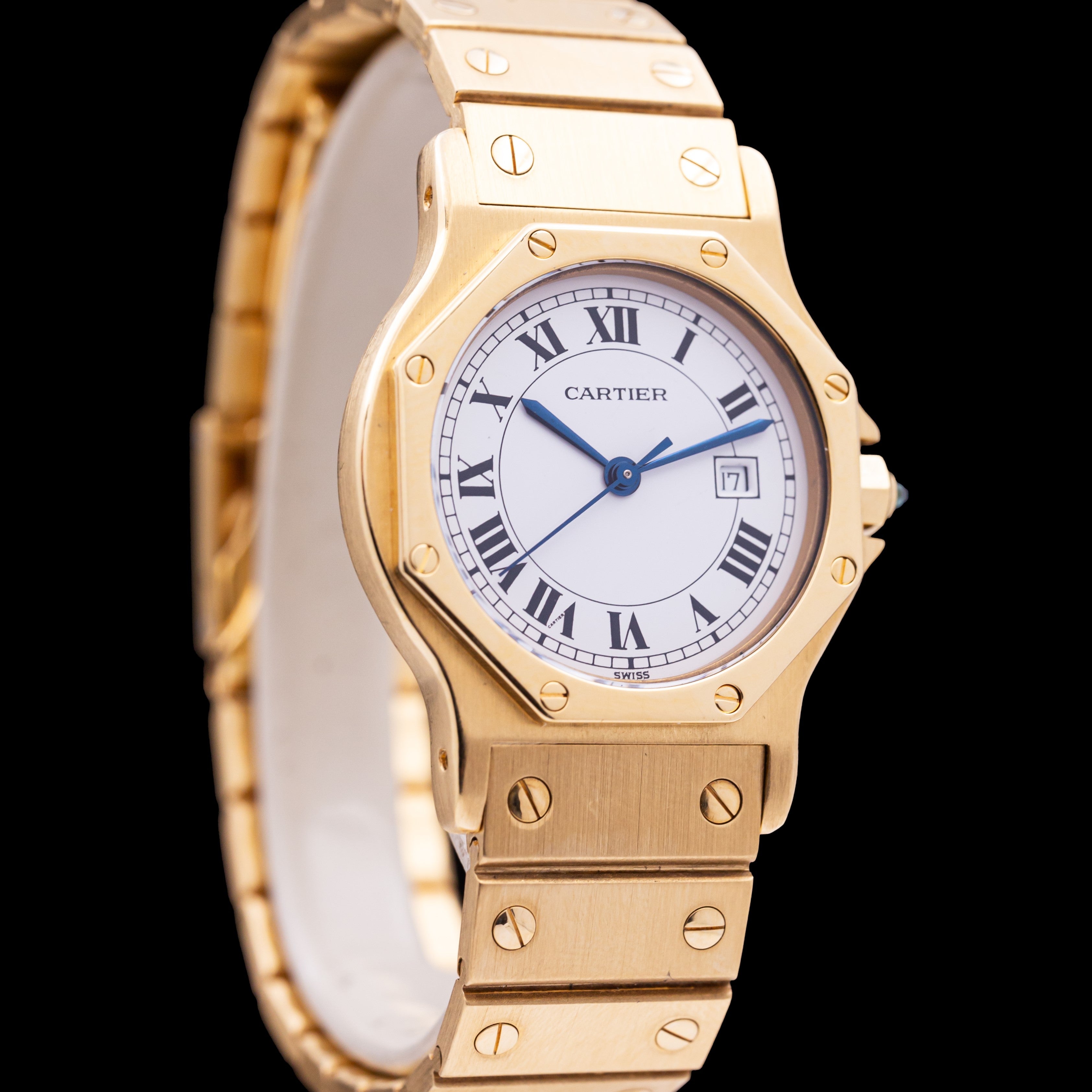 CARTIER SANTOS OCTOGONALE OR TAILLE HOMME