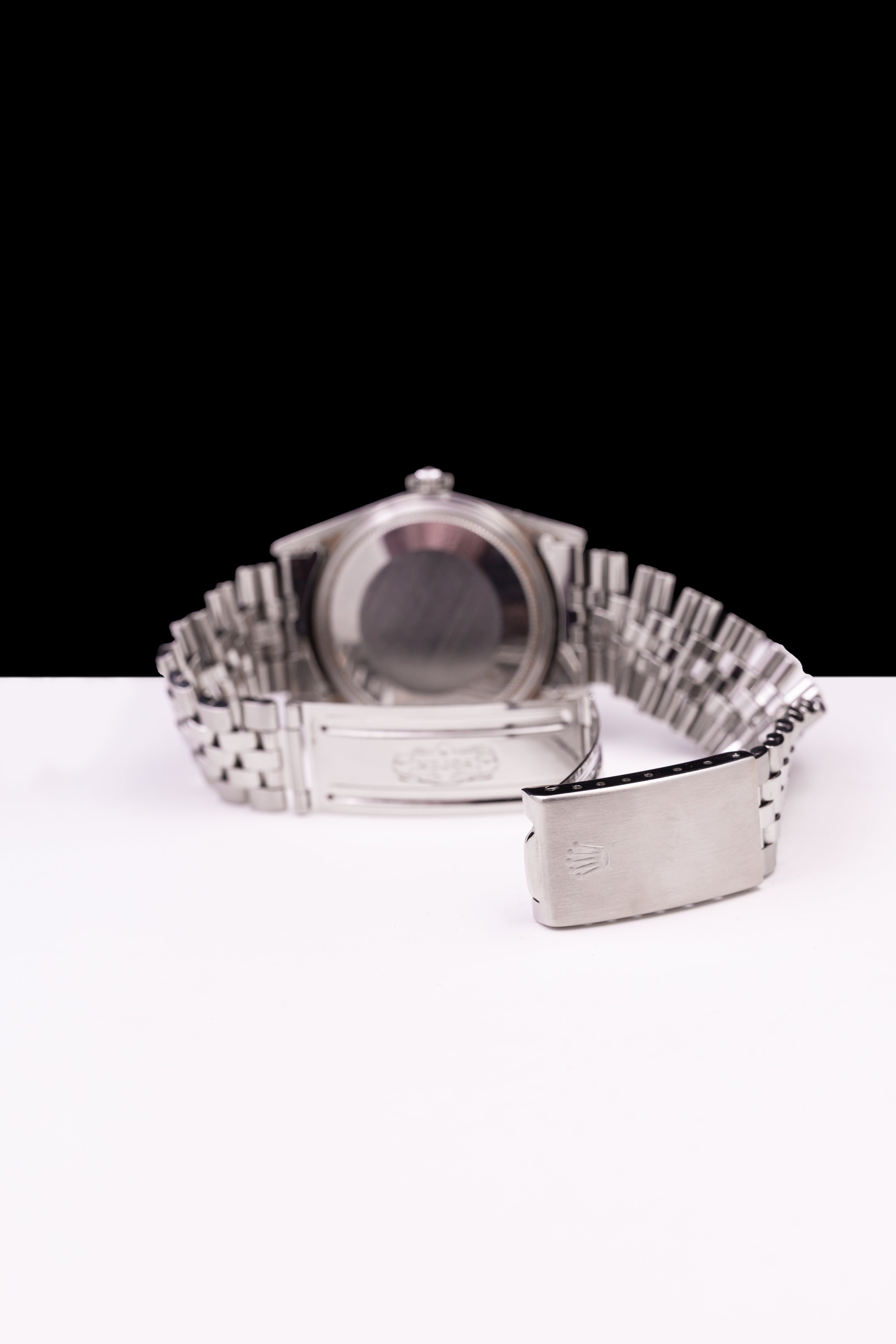 ROLEX DATEJUST 36MM STEEL WHITE GOLD BEZEL