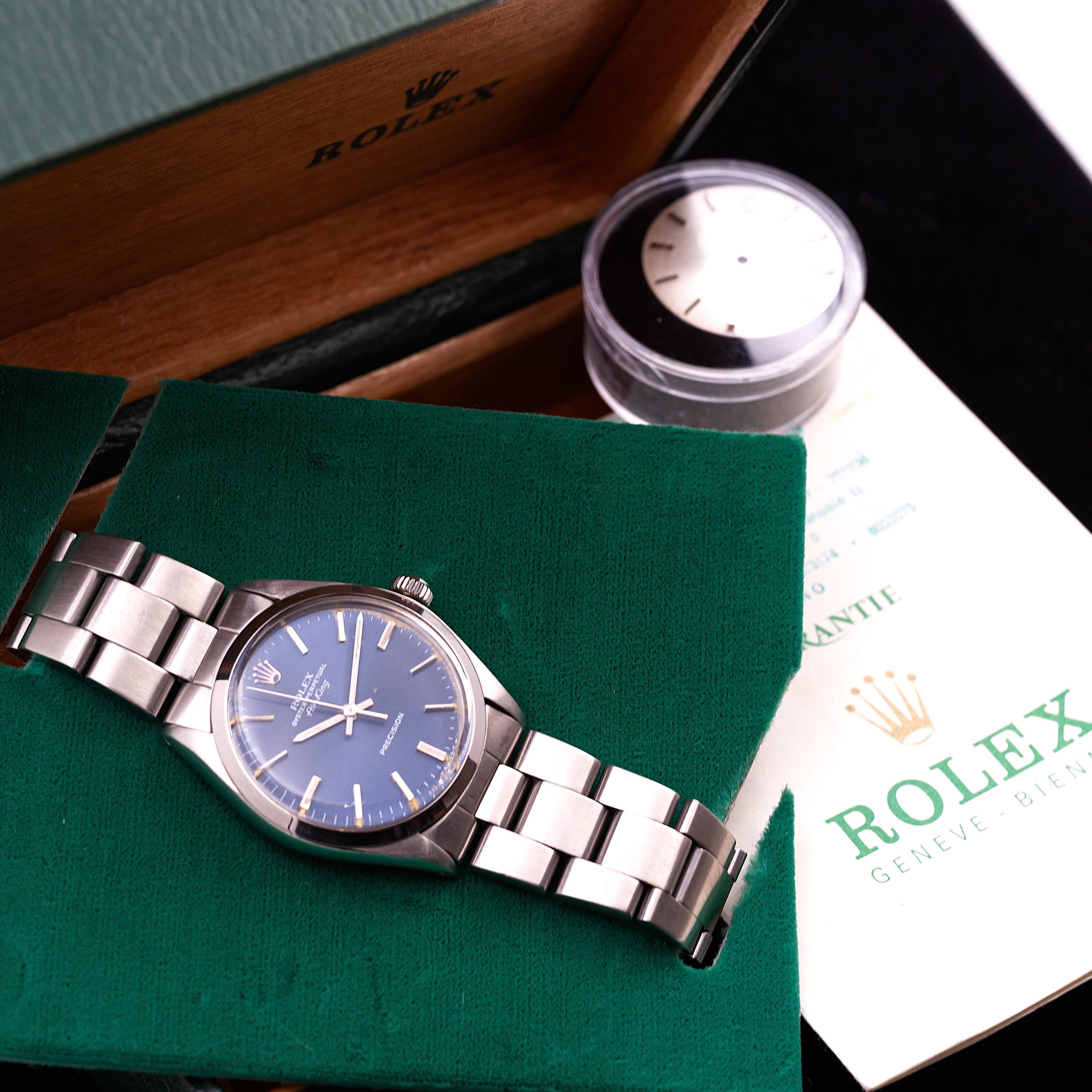 ROLEX AIR KING PRECISION BLEU FULL SET